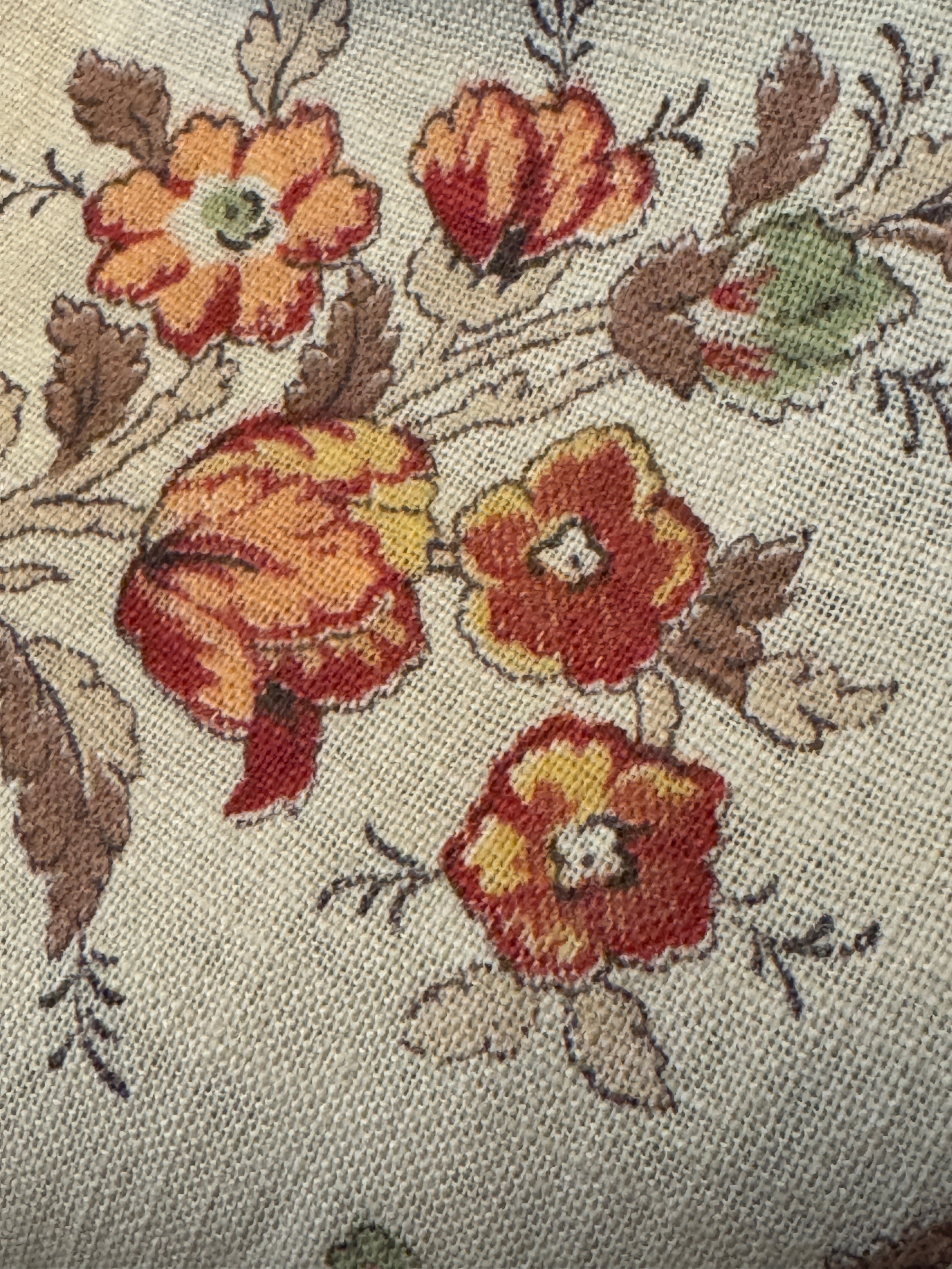 Beautiful French Floral Basket Fabric *