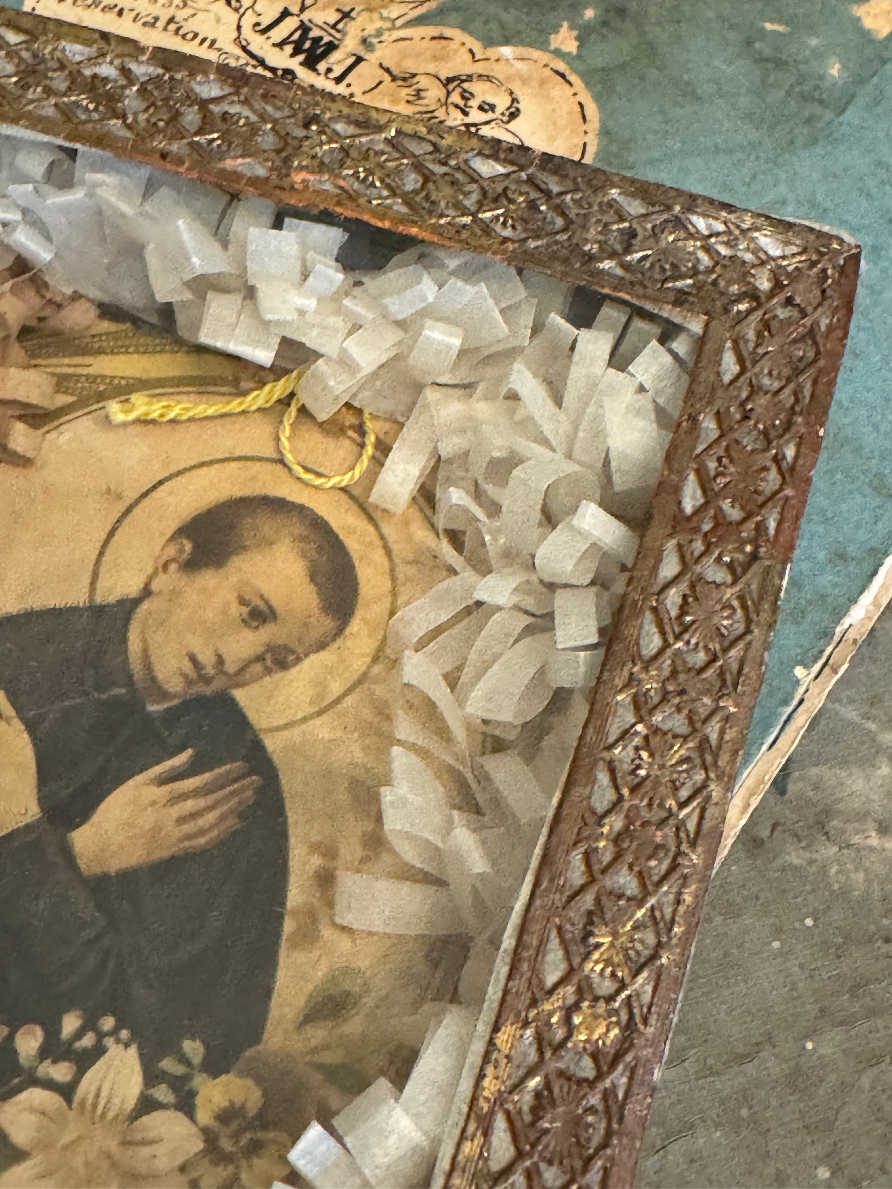 Antique French Framed Relic of St. Louis