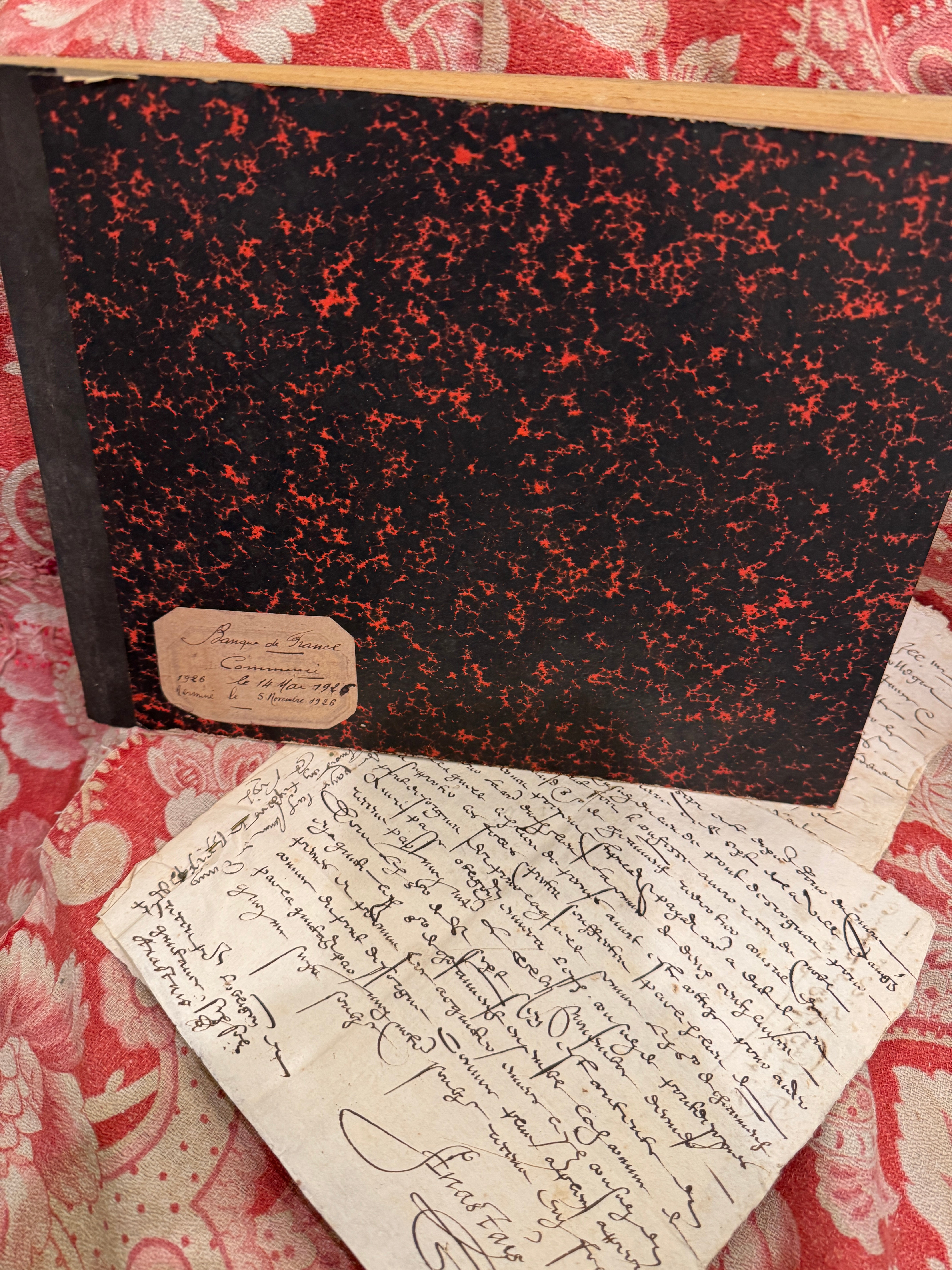 Antique French 1800s Large Blank Notebook