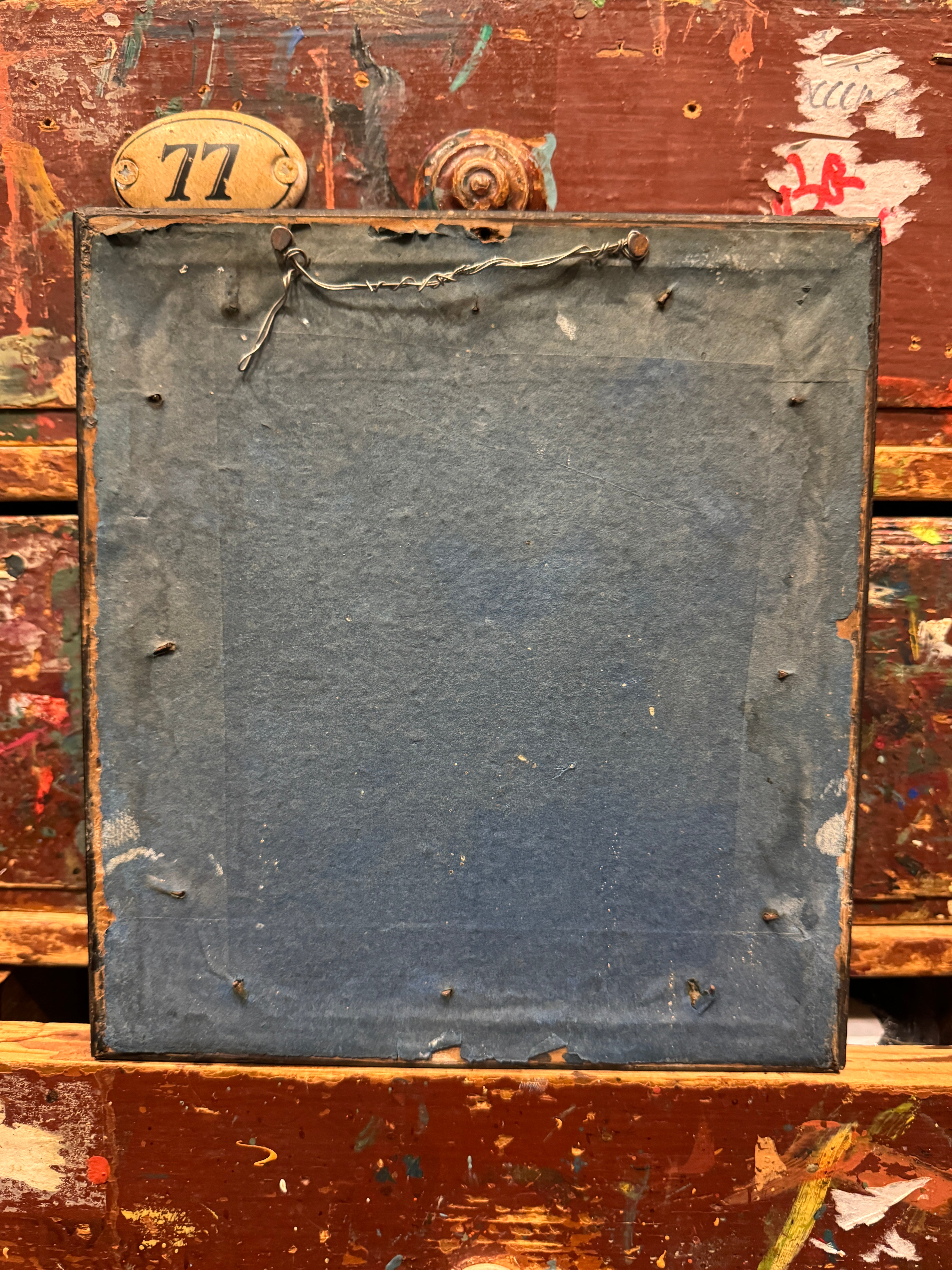 Beautiful 1800s Antique French Framed Crest