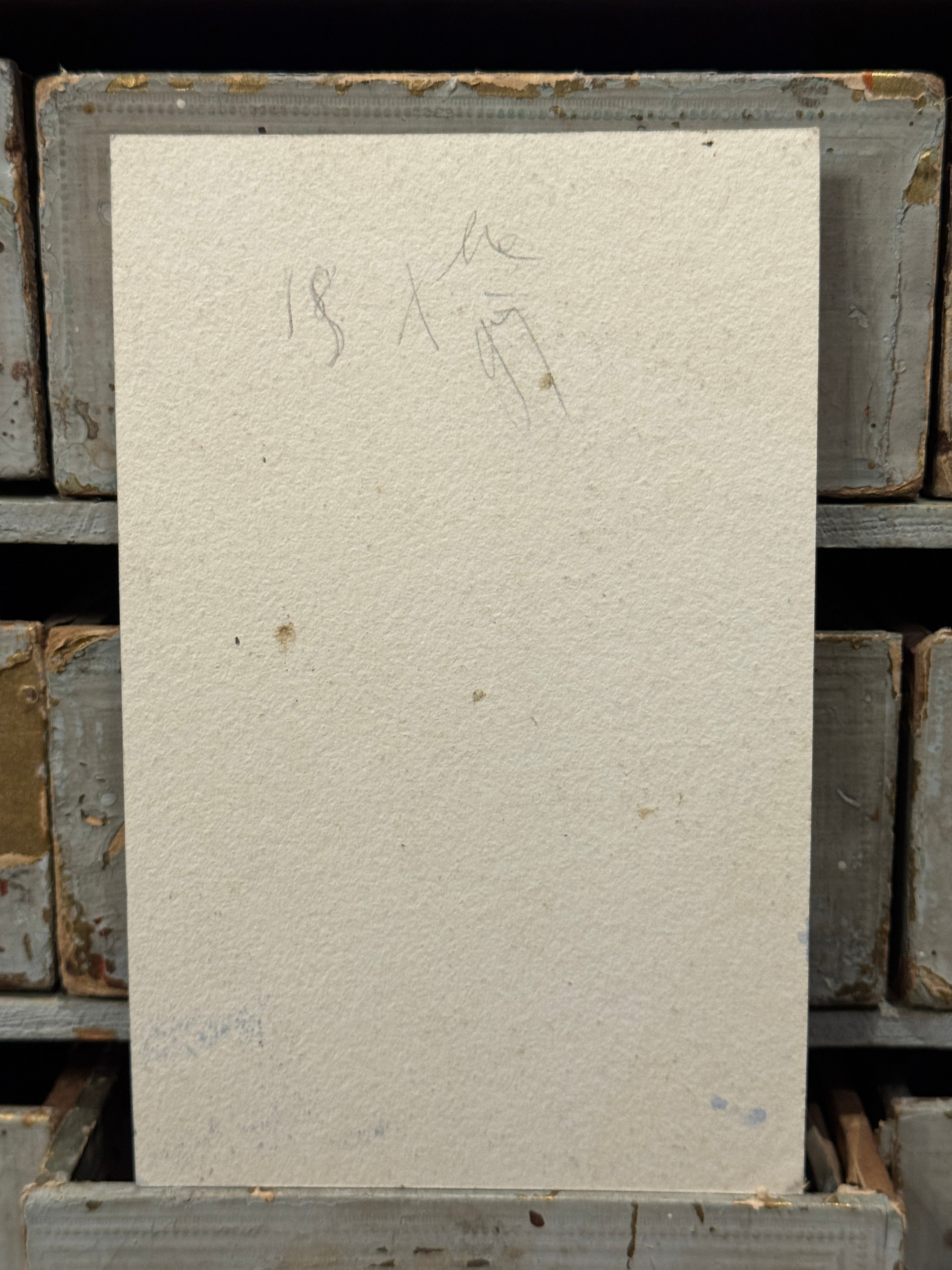 Antique Original 1897 Dated French Watercolor