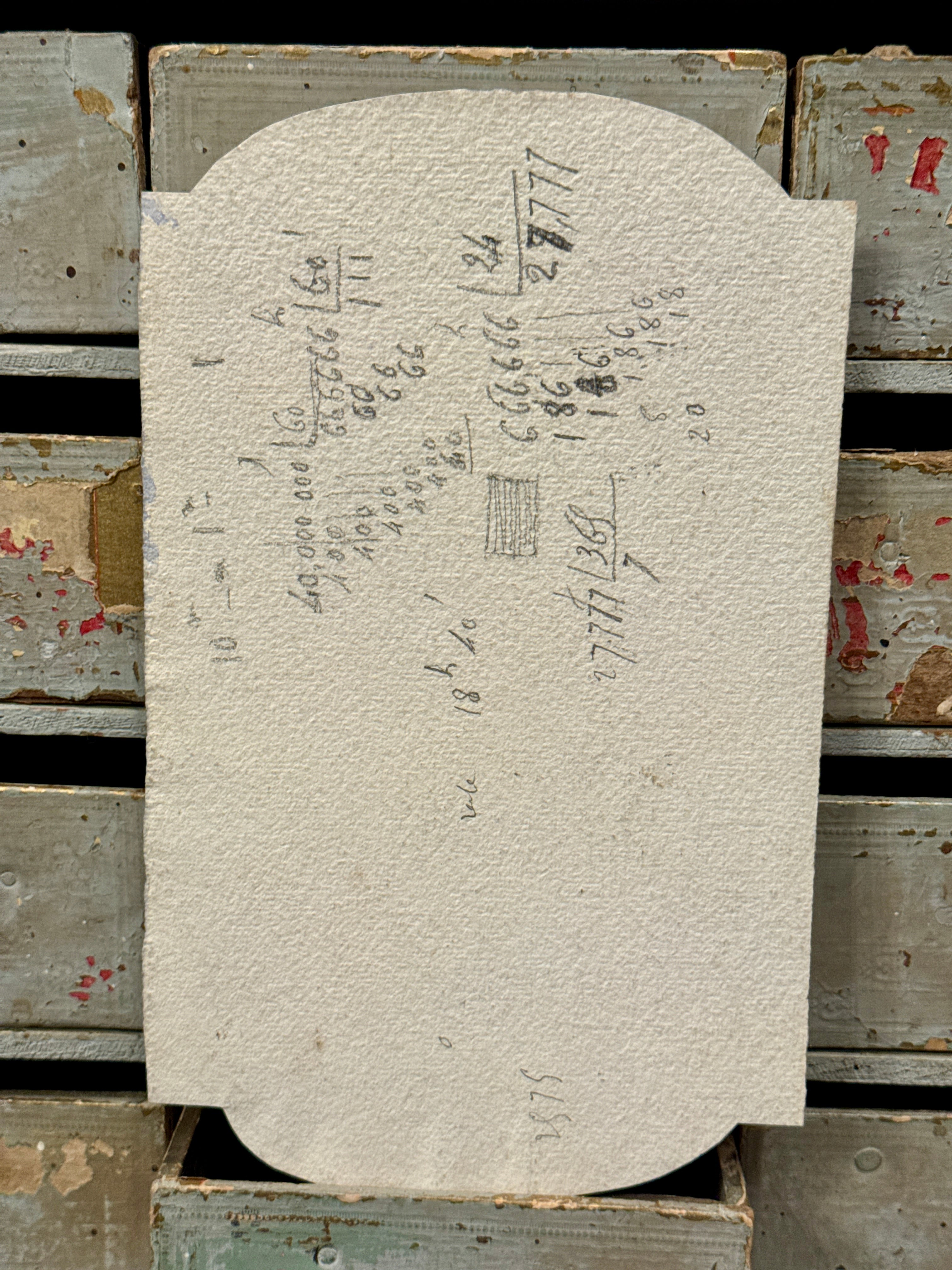 Antique Original 1870s French Watercolor