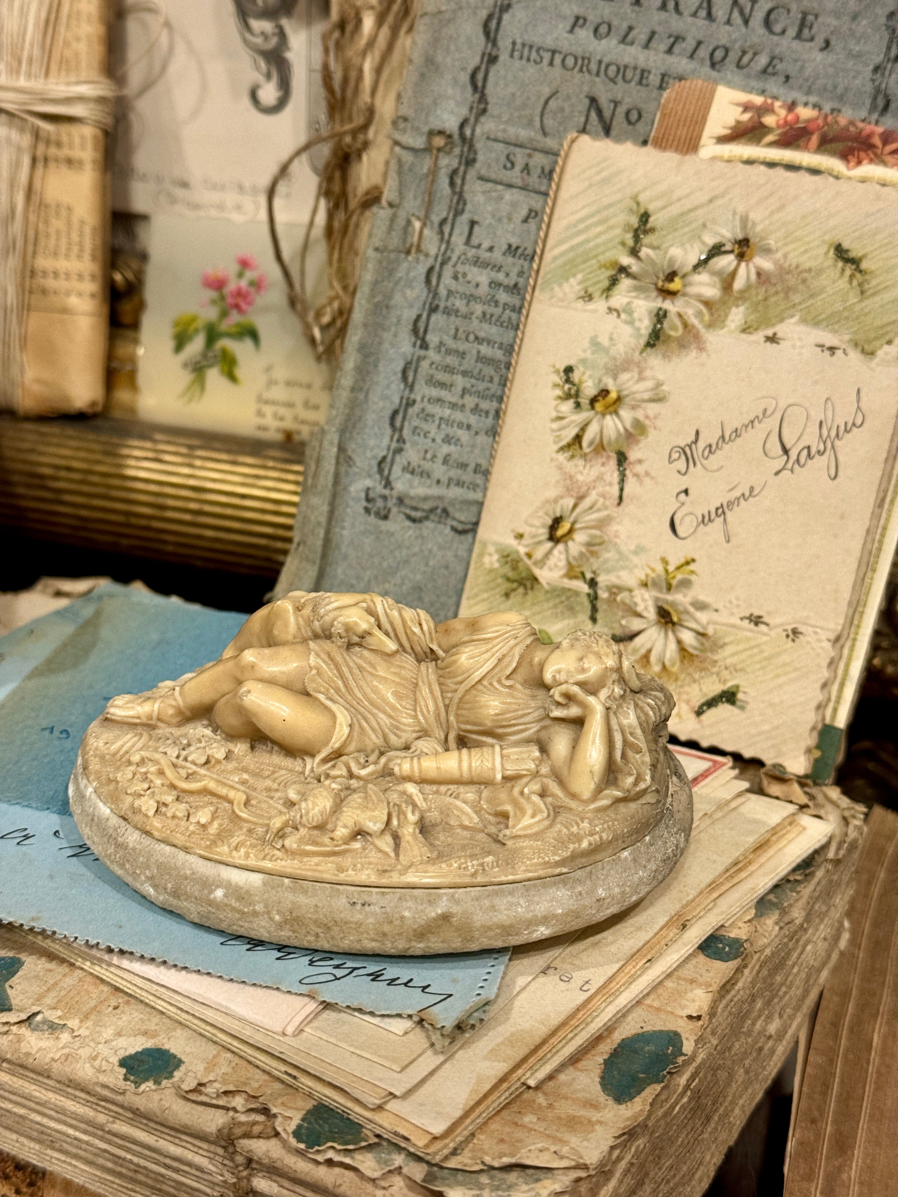 Antique French Diana/Artemis Statue