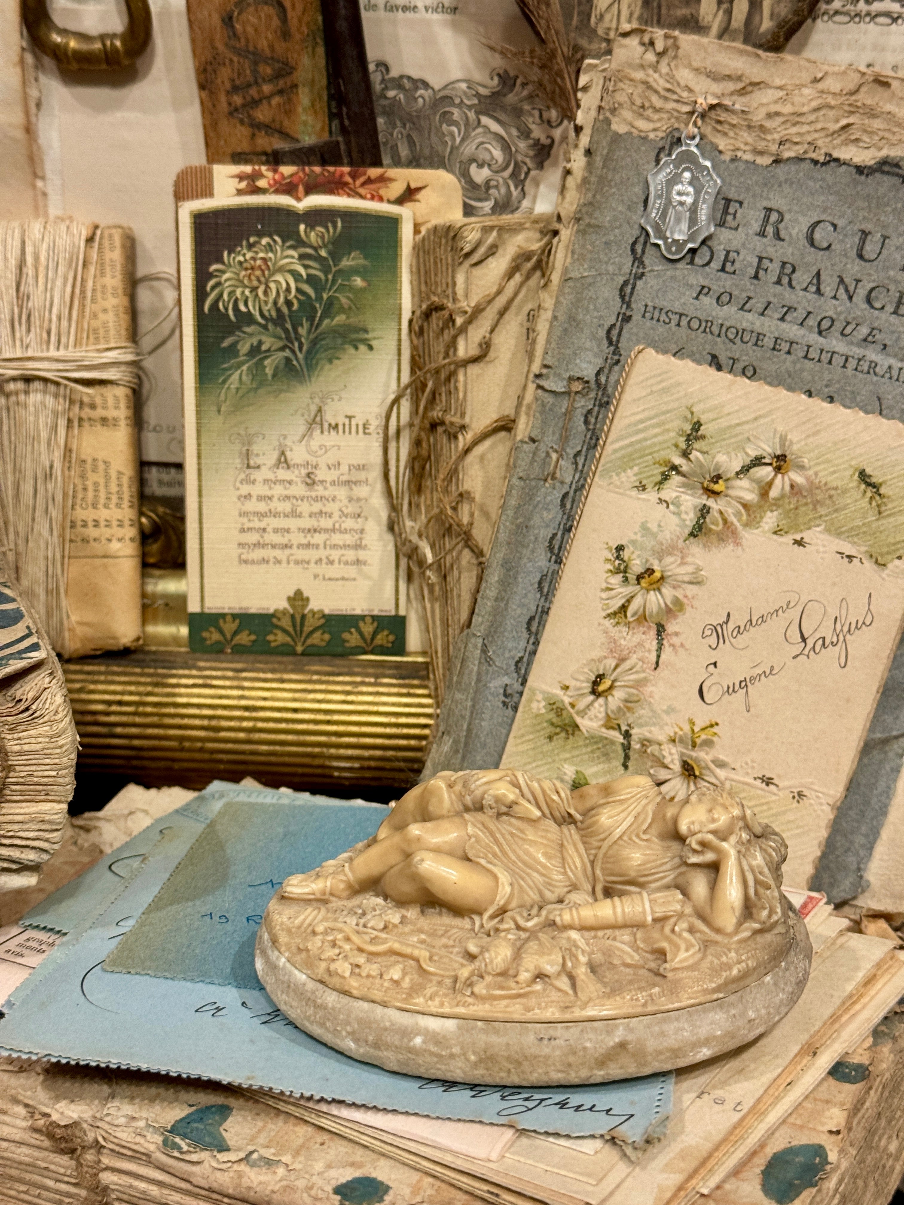 Antique French Diana/Artemis Statue