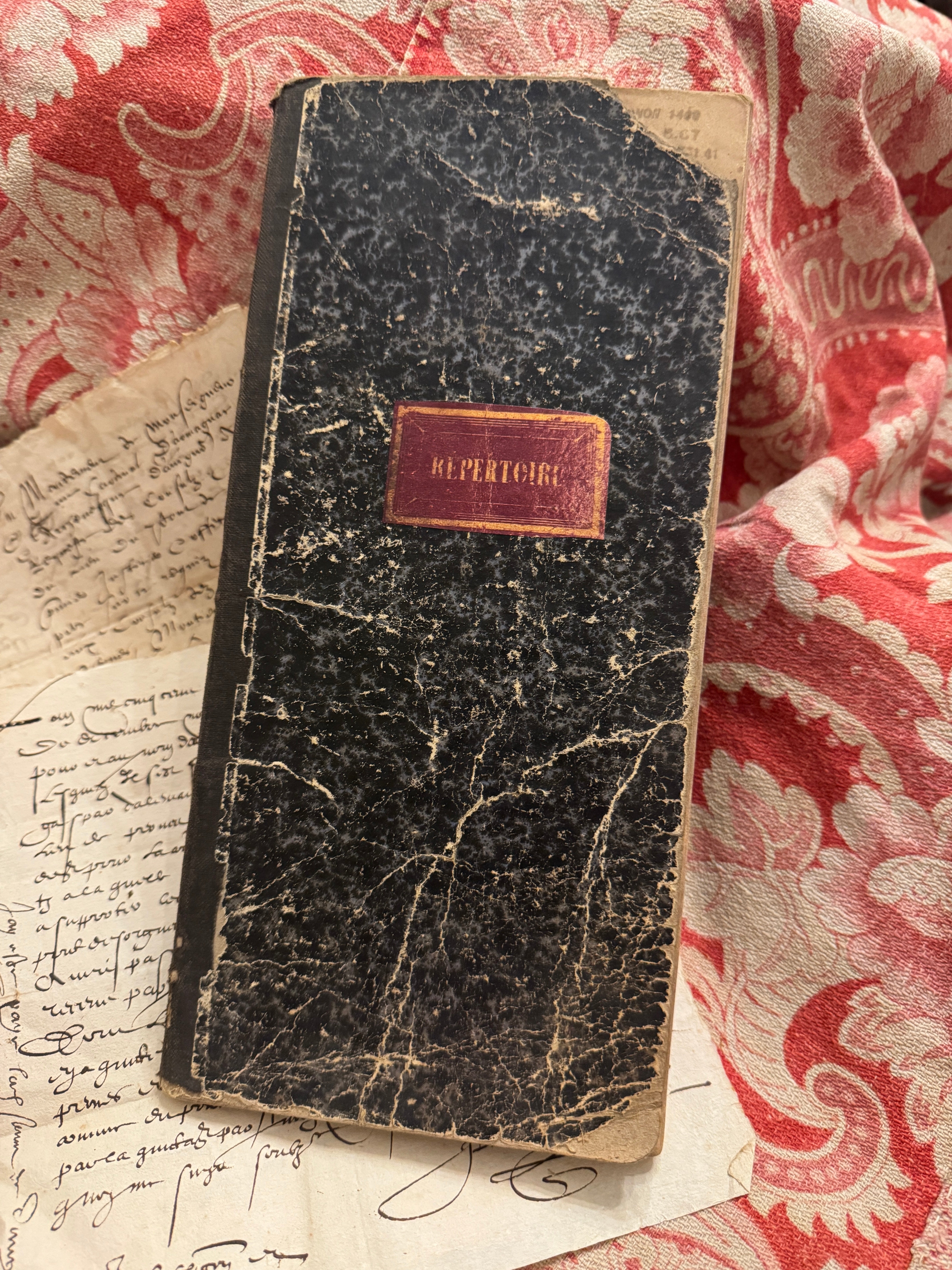 Antique French School Ledger/Notebook