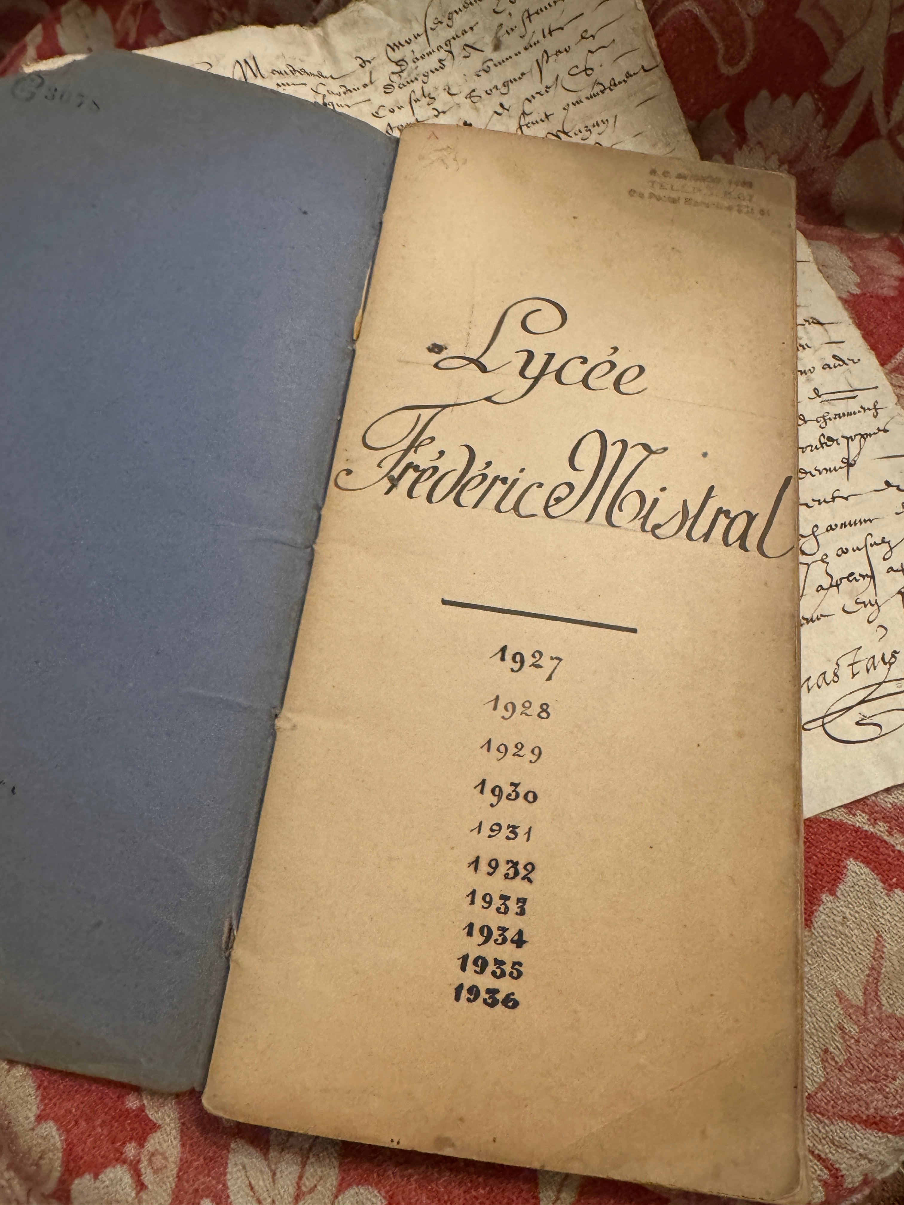 Antique French School Ledger/Notebook