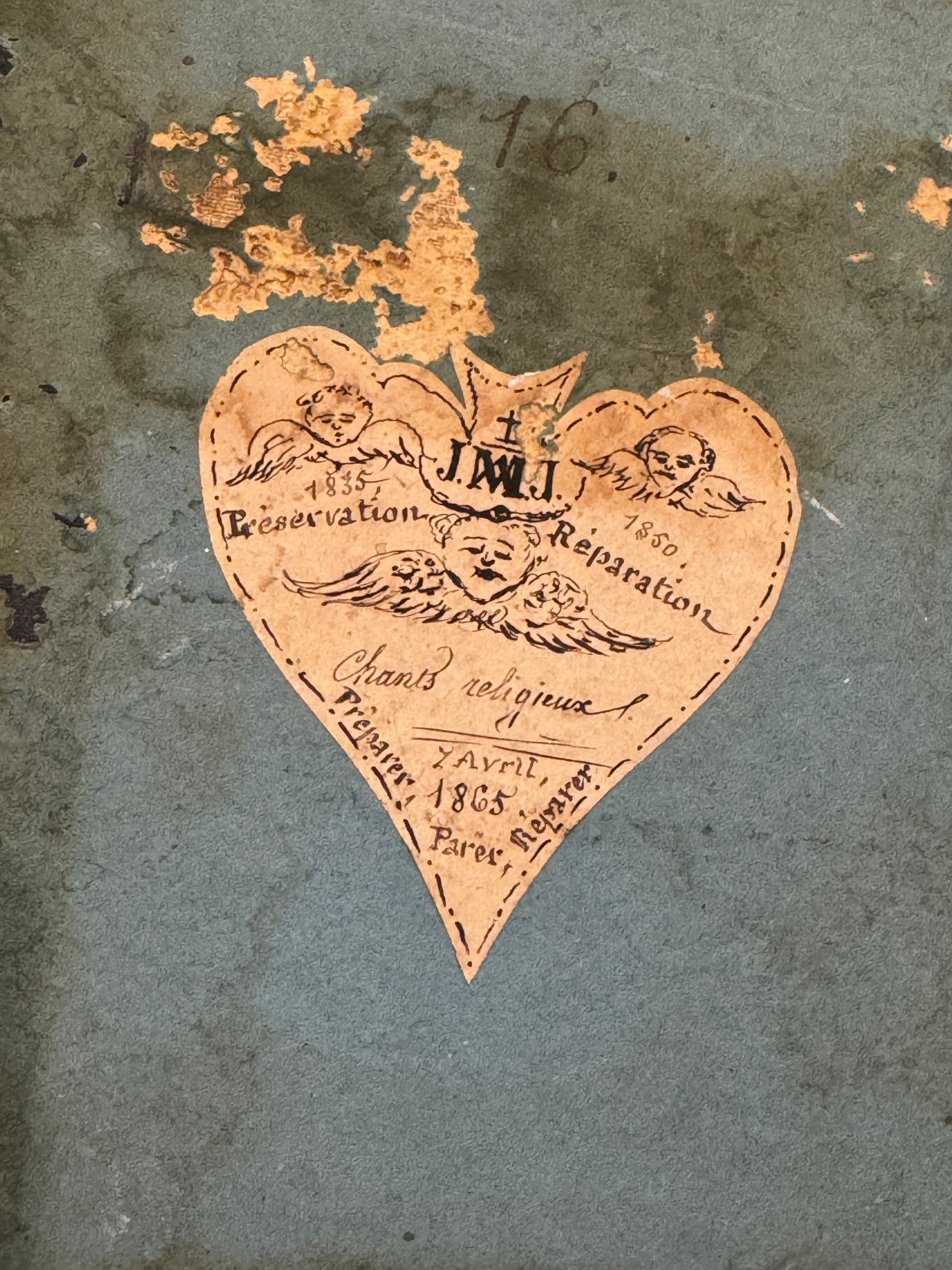 Beautiful Antique 1800 French  Notebook