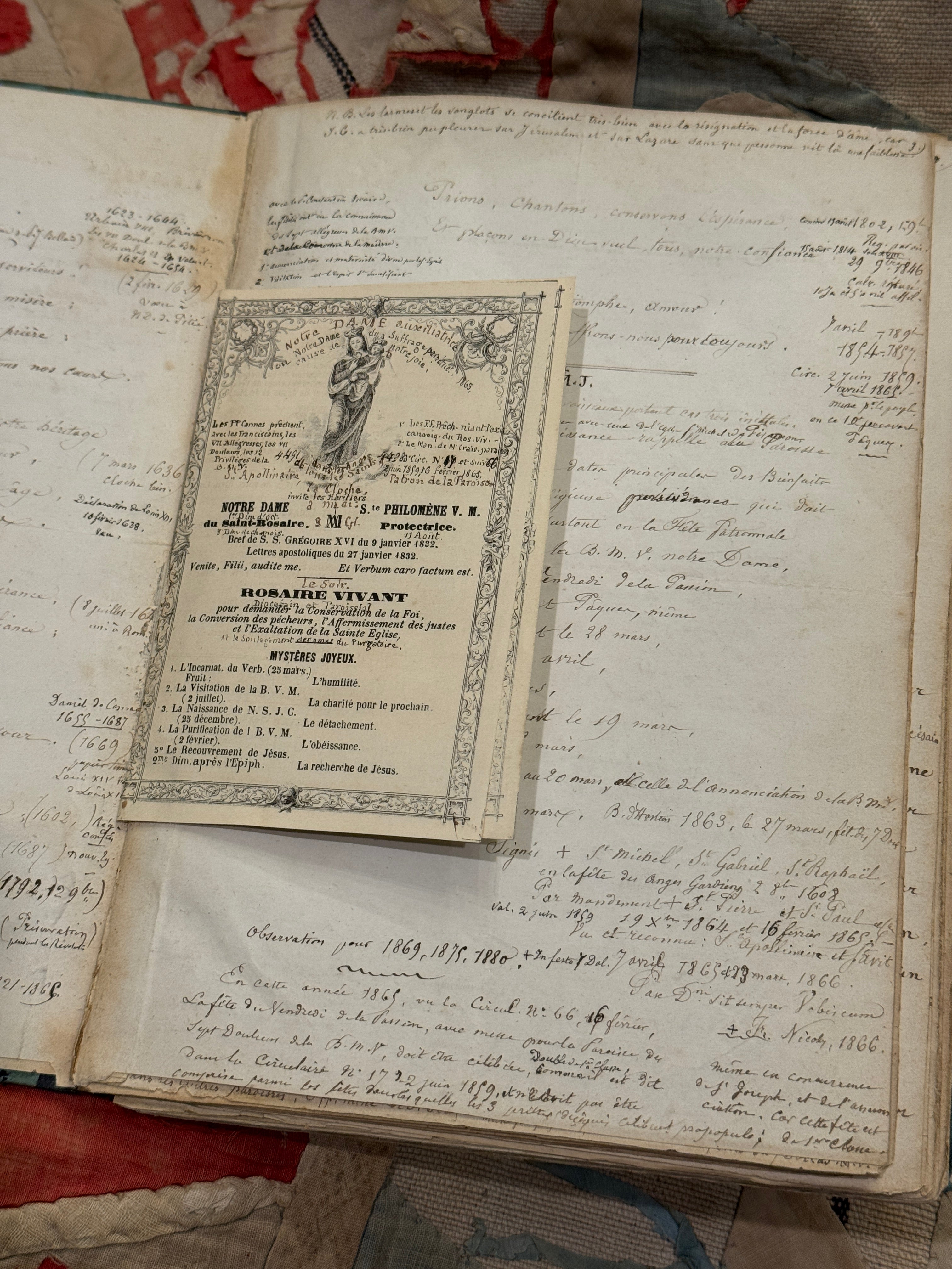 Beautiful Antique 1800 French  Notebook