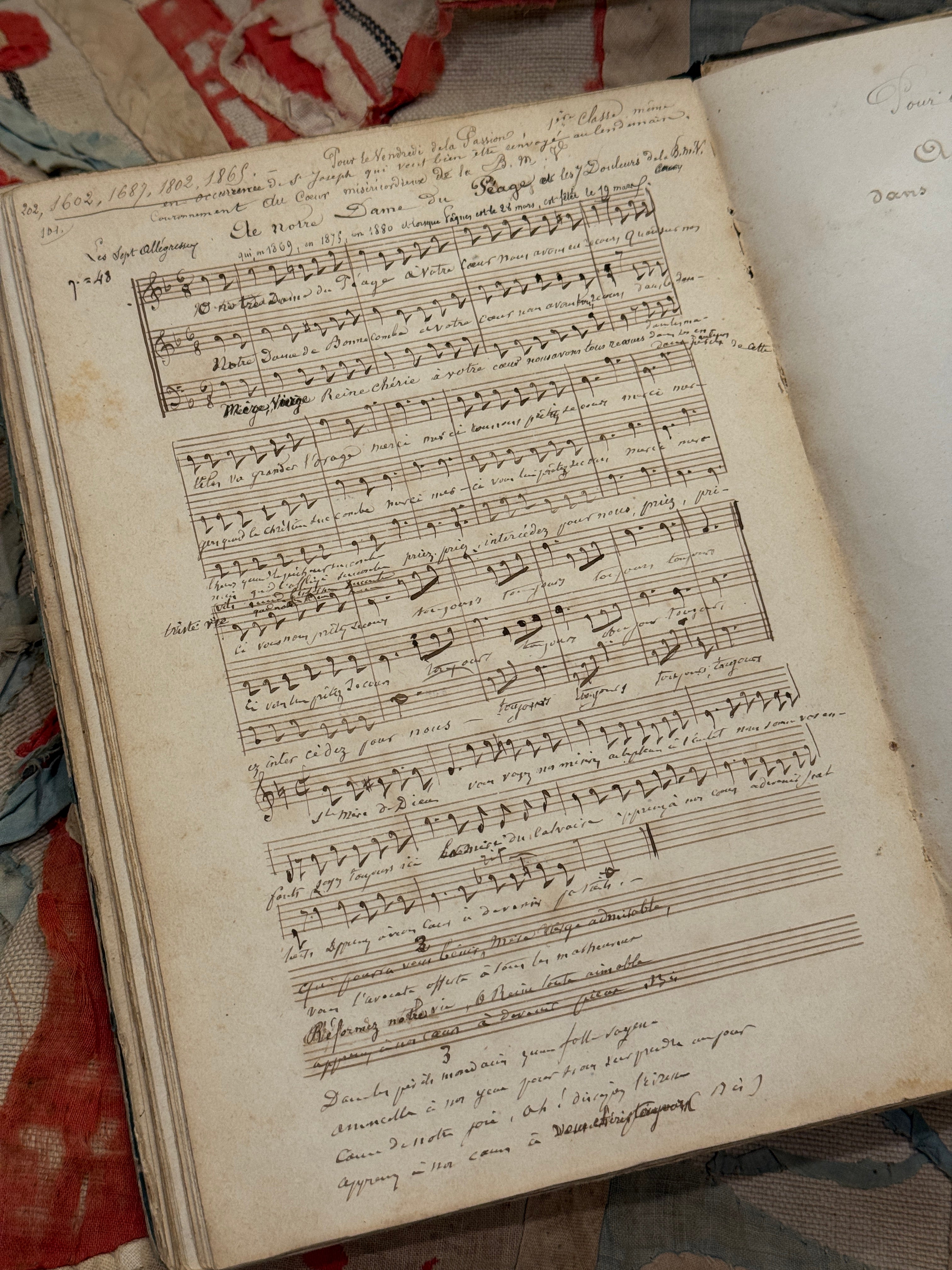 Beautiful Antique 1800 French  Notebook