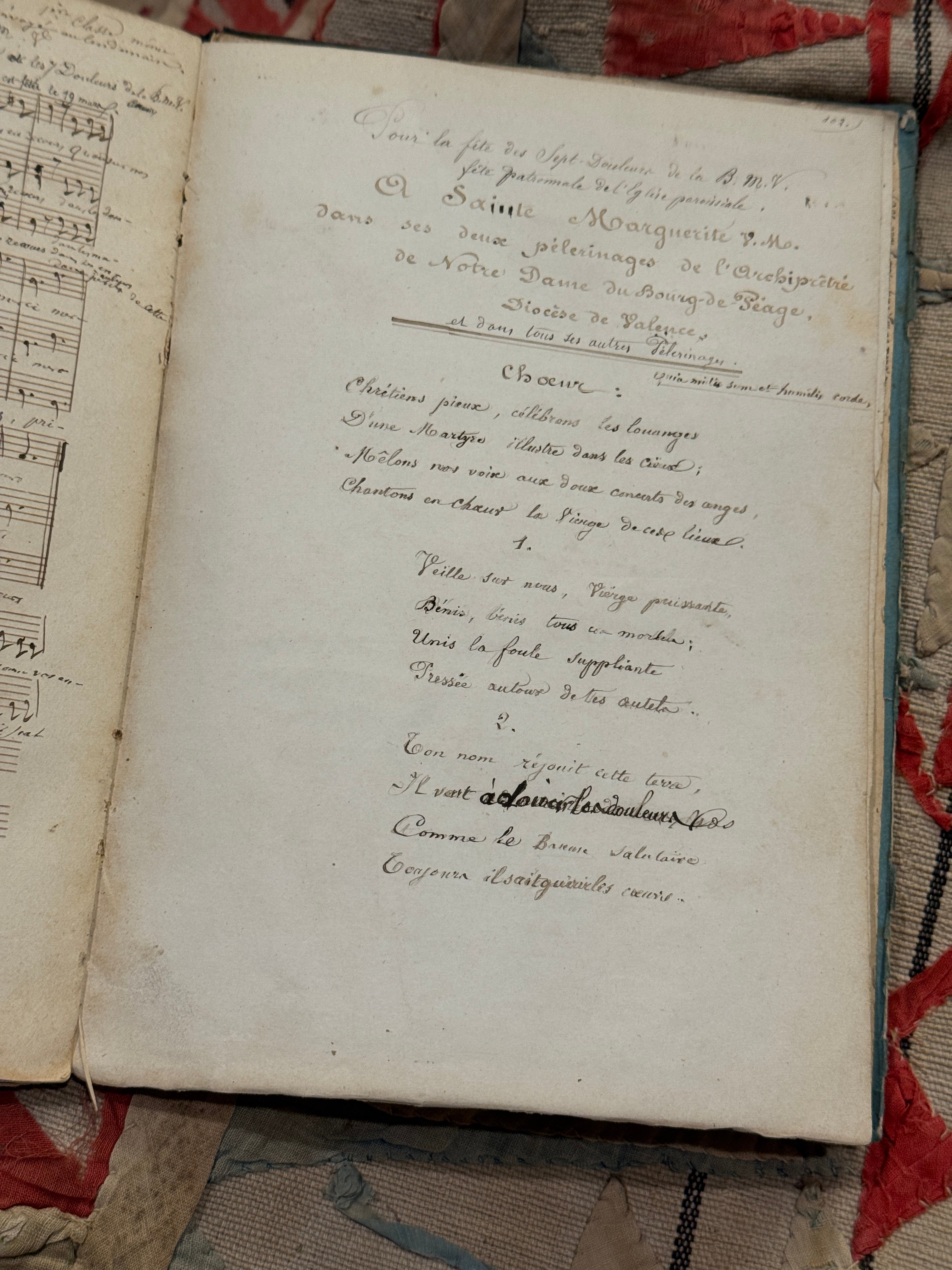 Beautiful Antique 1800 French  Notebook