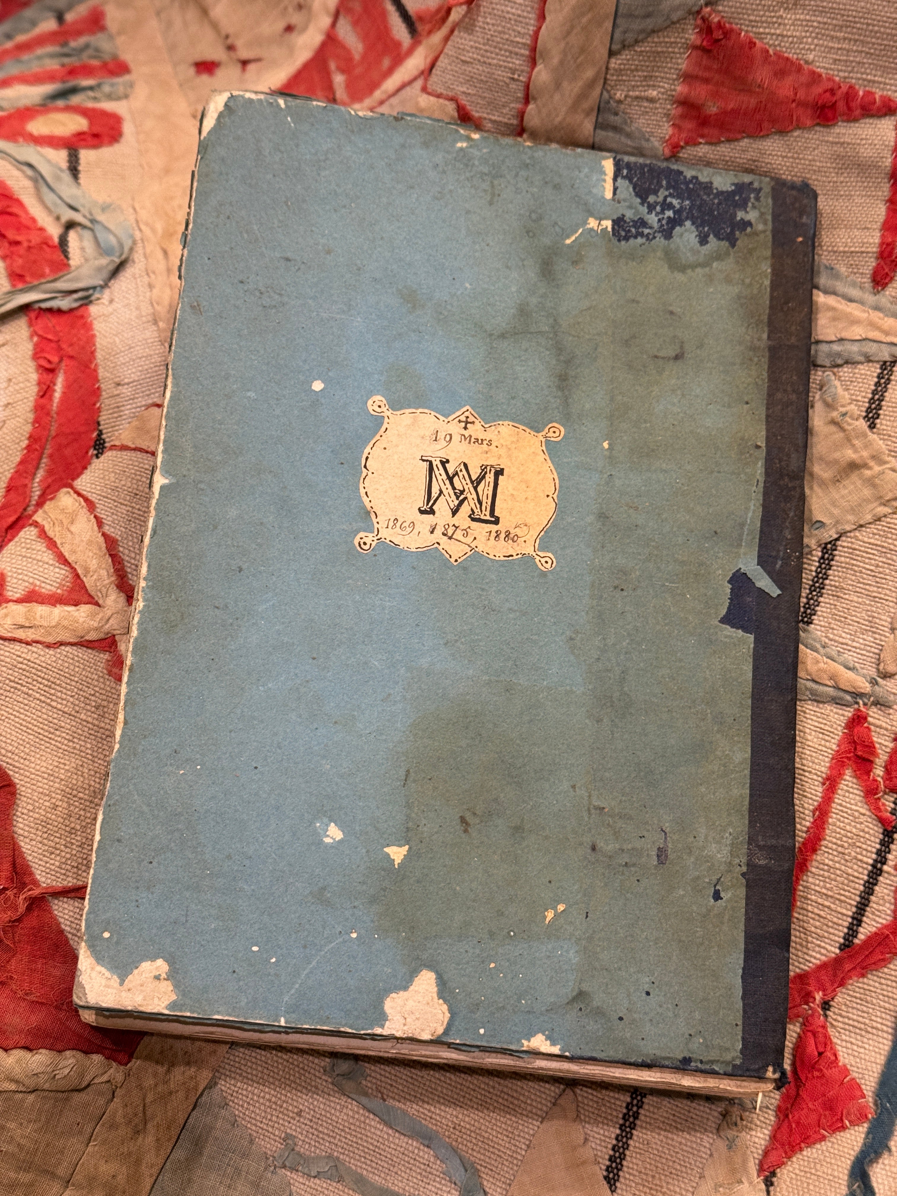 Beautiful Antique 1800 French  Notebook