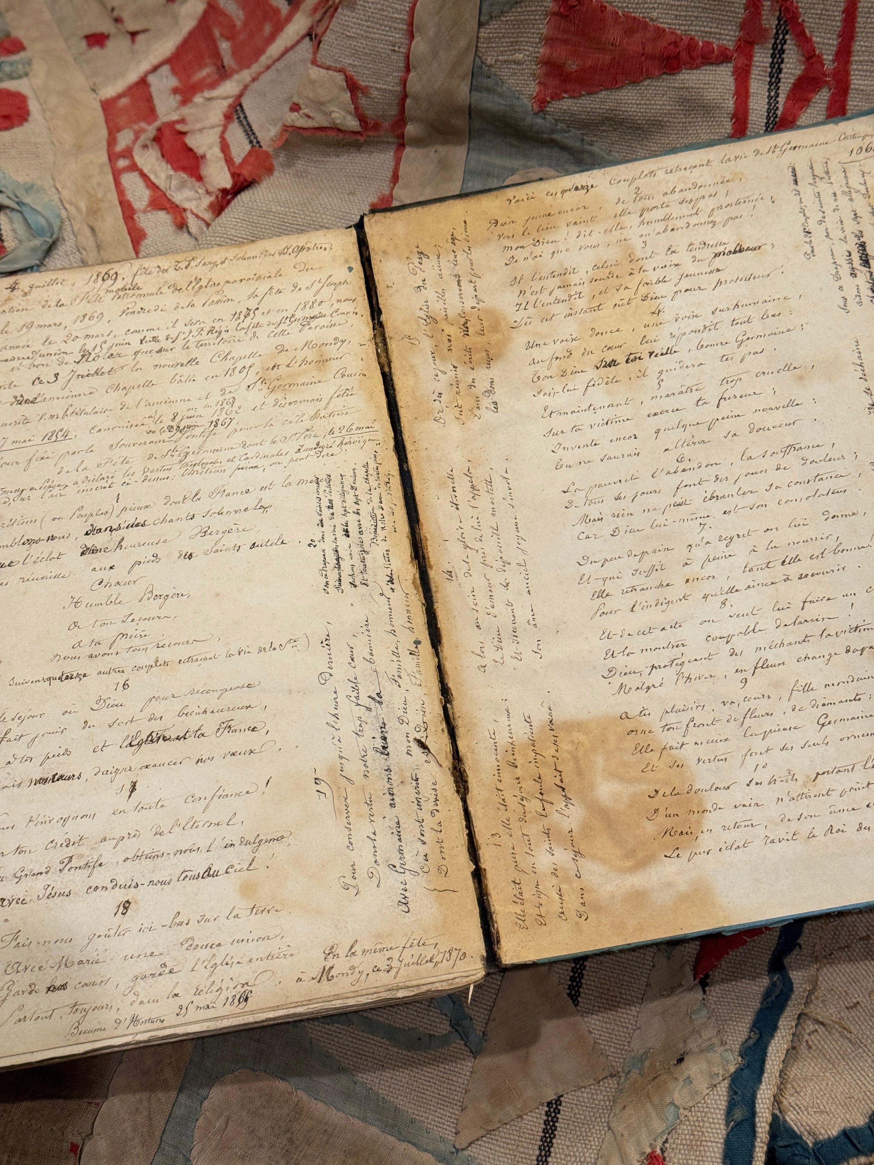 Beautiful Antique 1800 French  Notebook