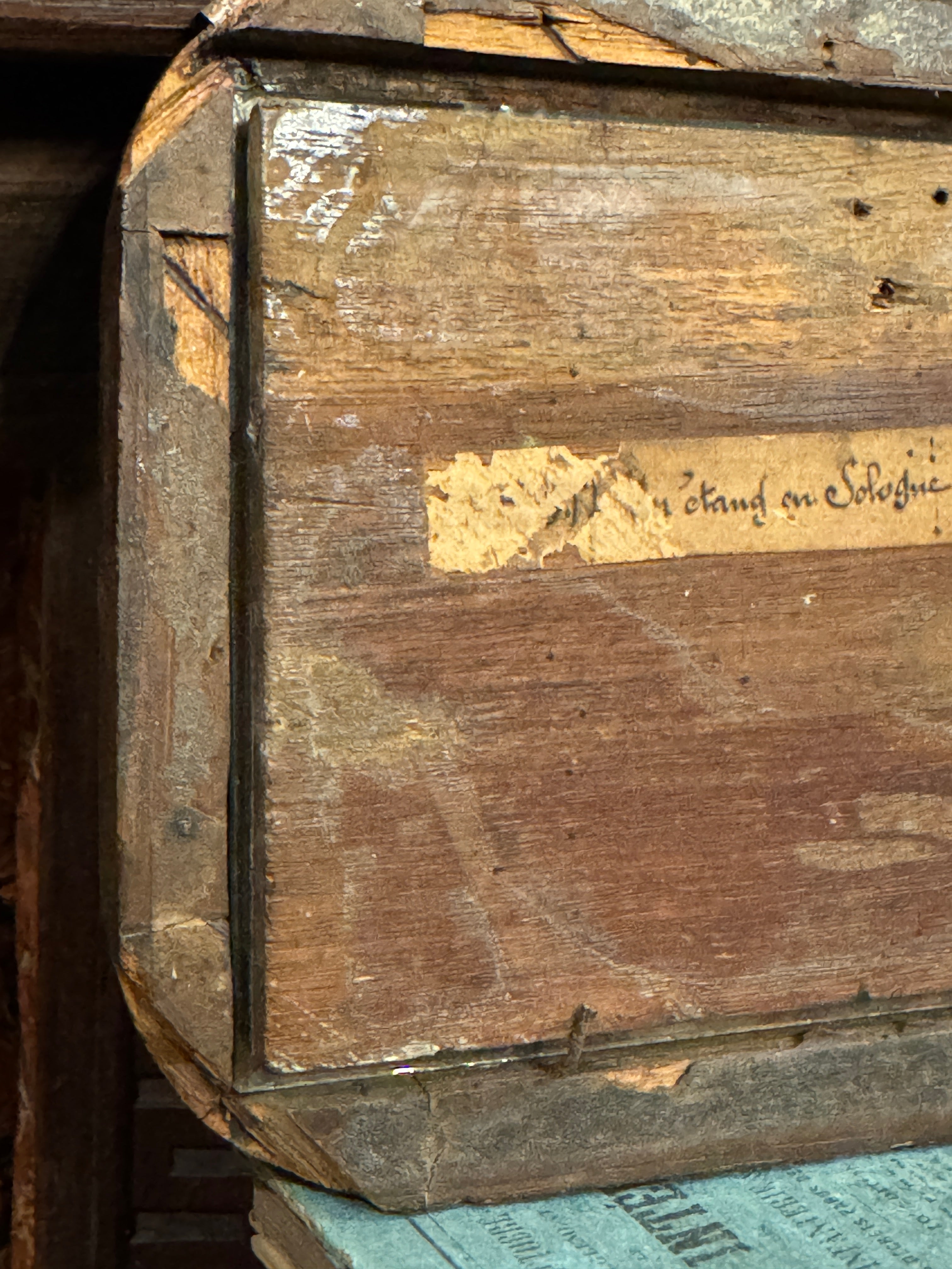 Antique Miniature French Oil Painting