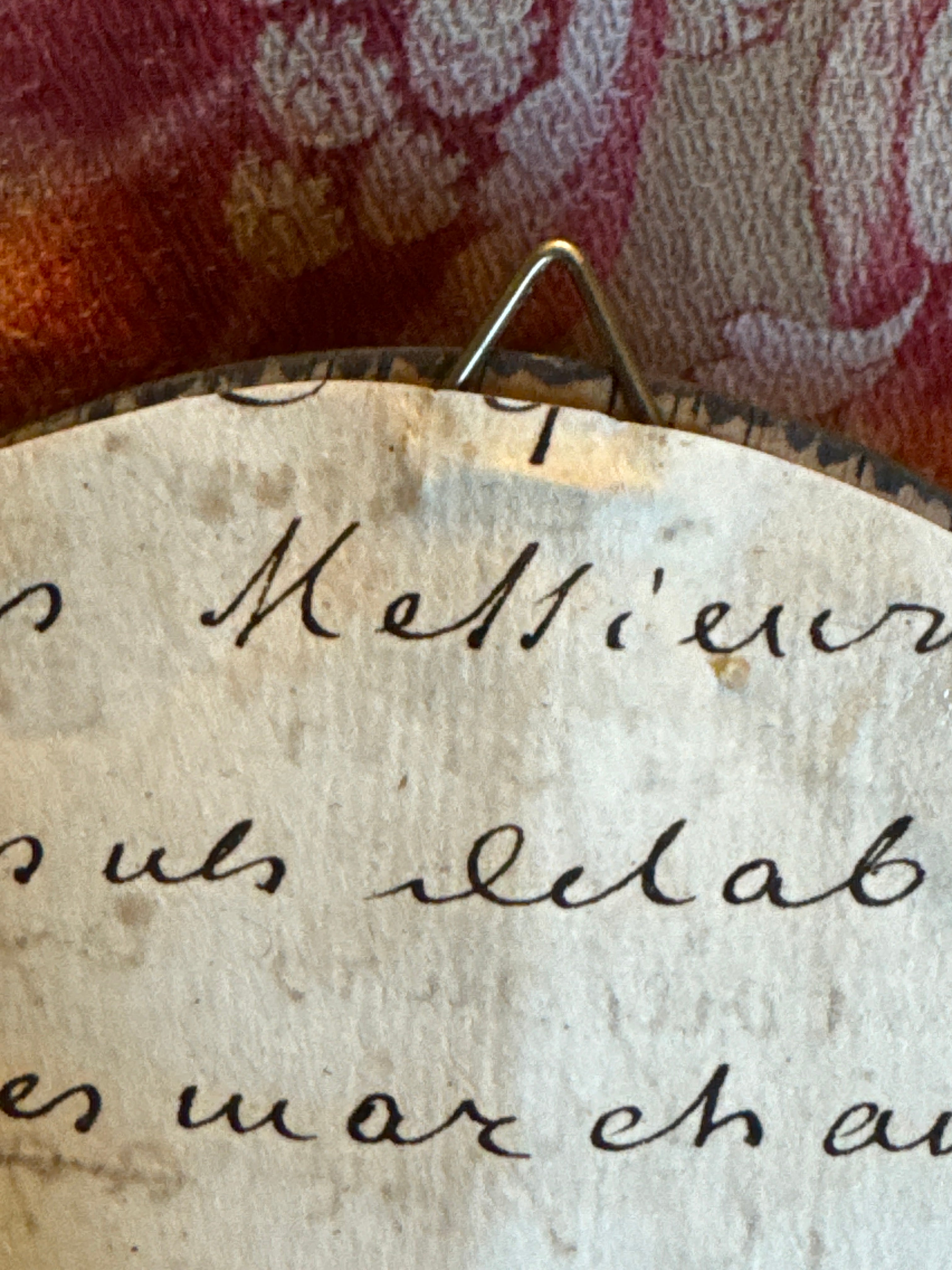 Antique French 1800s Angel/Cherub/Cupid Engraving