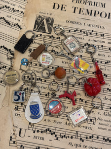 Vintage French Keychains - Set/14