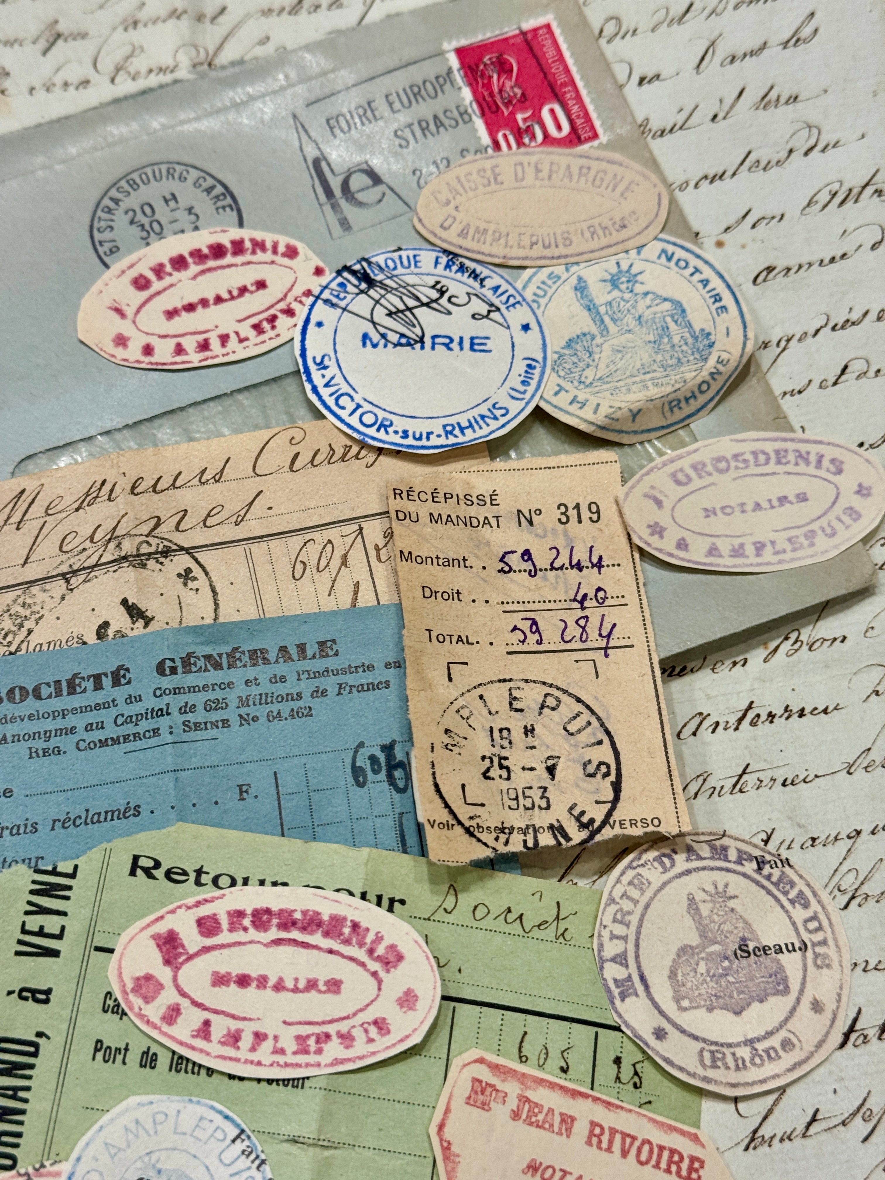 Envelope with Antique French Stamps