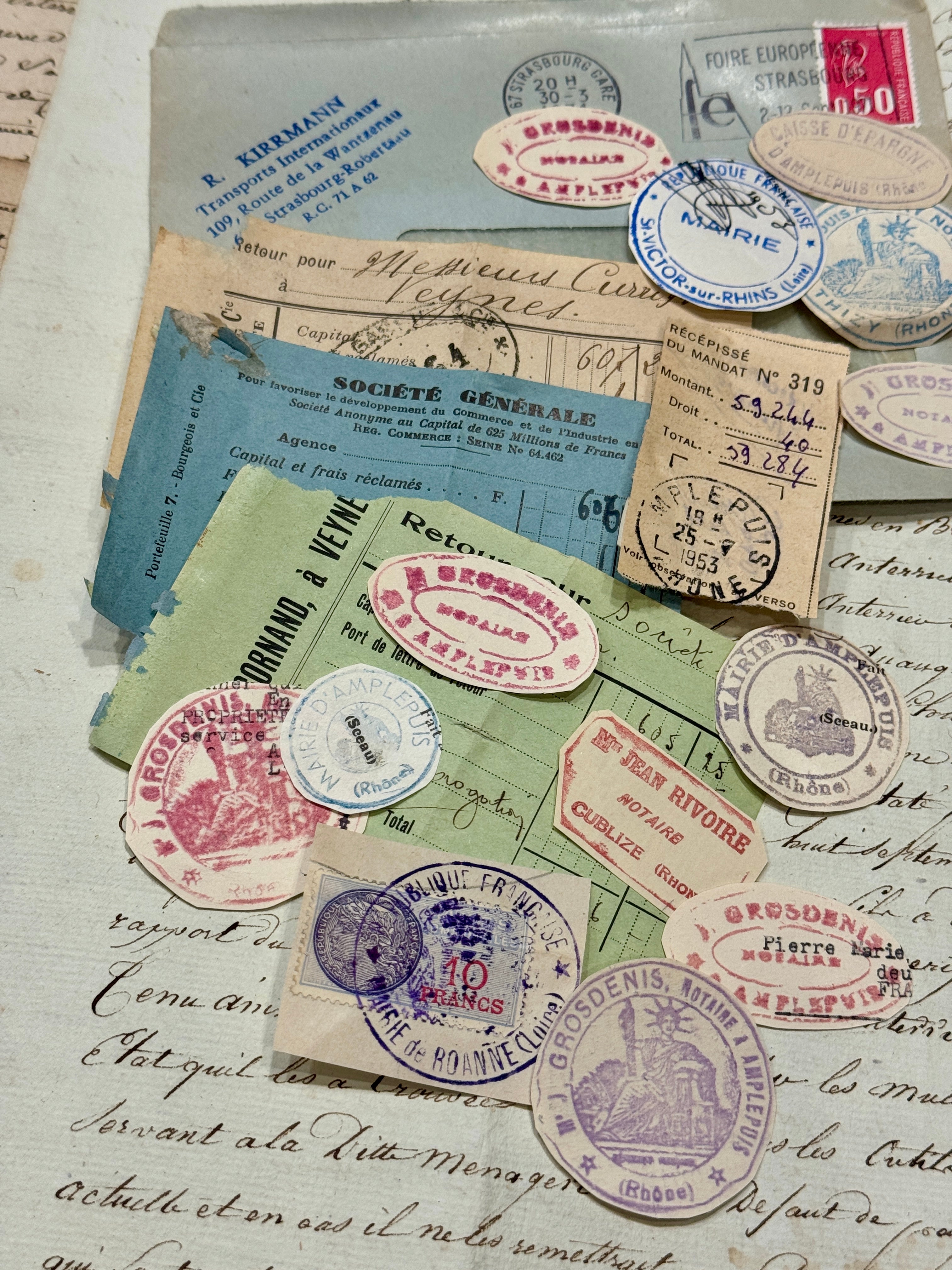 Envelope with Antique French Stamps