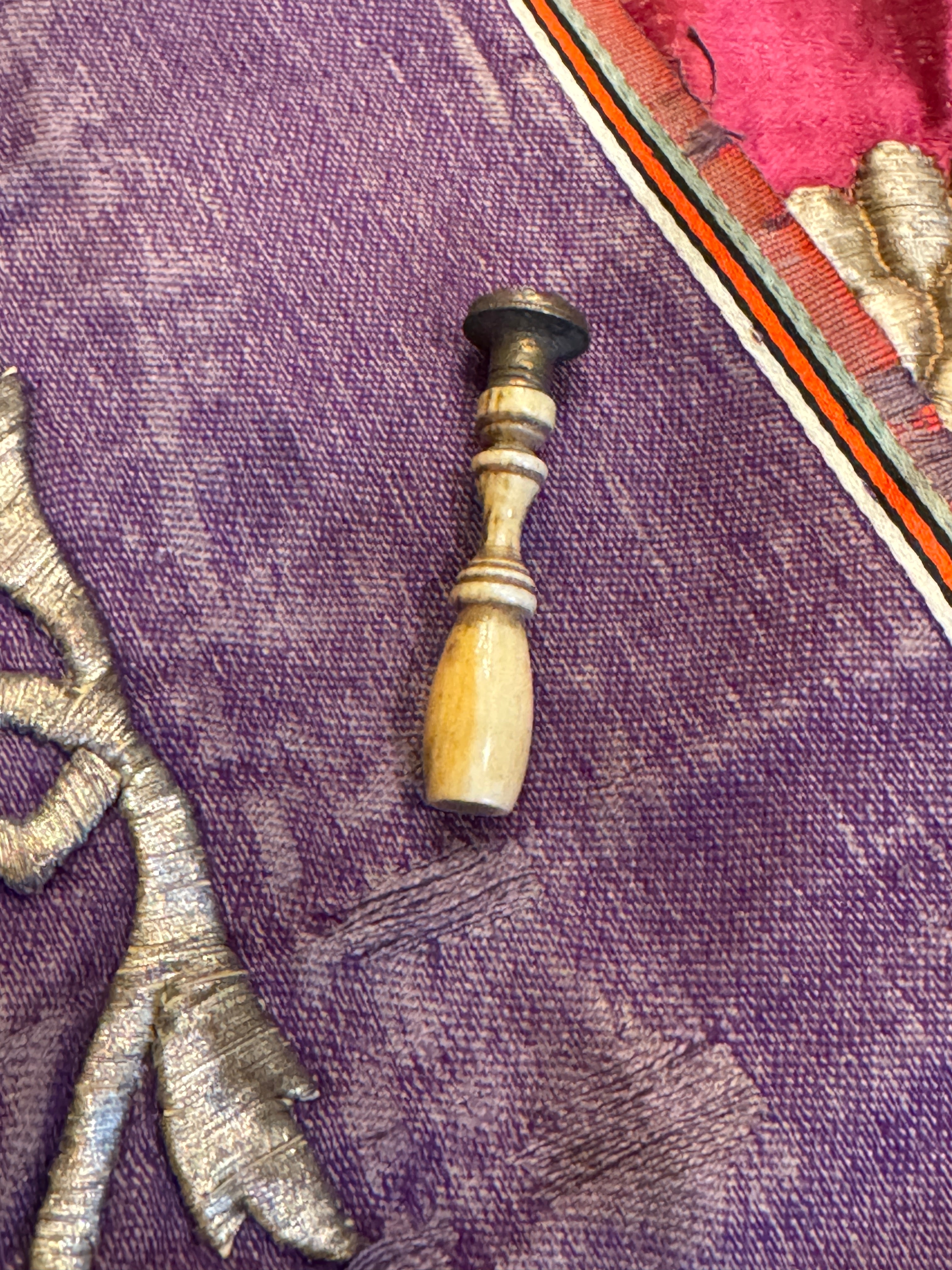 Antique Crosshatch or Wafer Seal Stamp