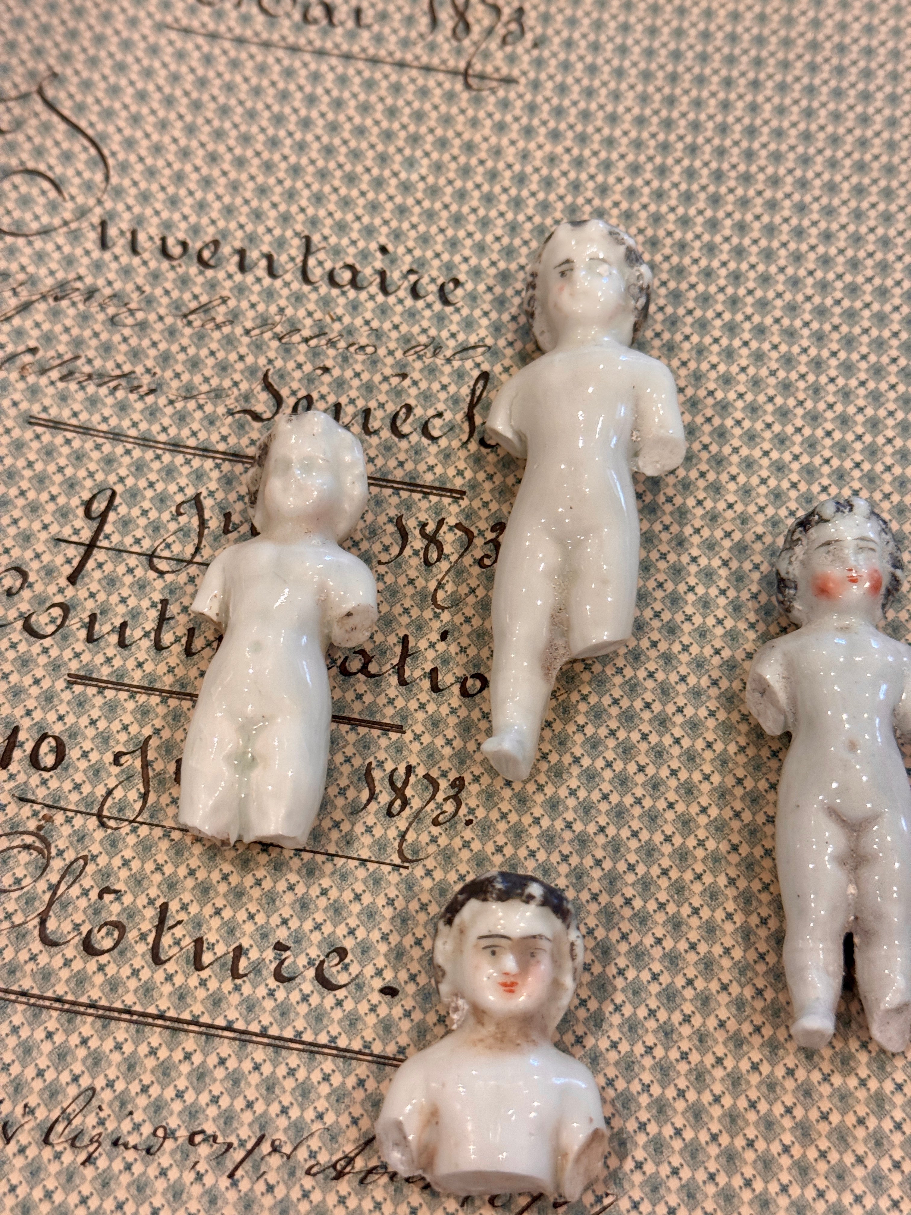 Vintage German Painted Frozen Charlotte's -A93