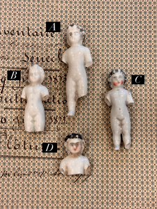 Vintage German Painted Frozen Charlotte's -A93