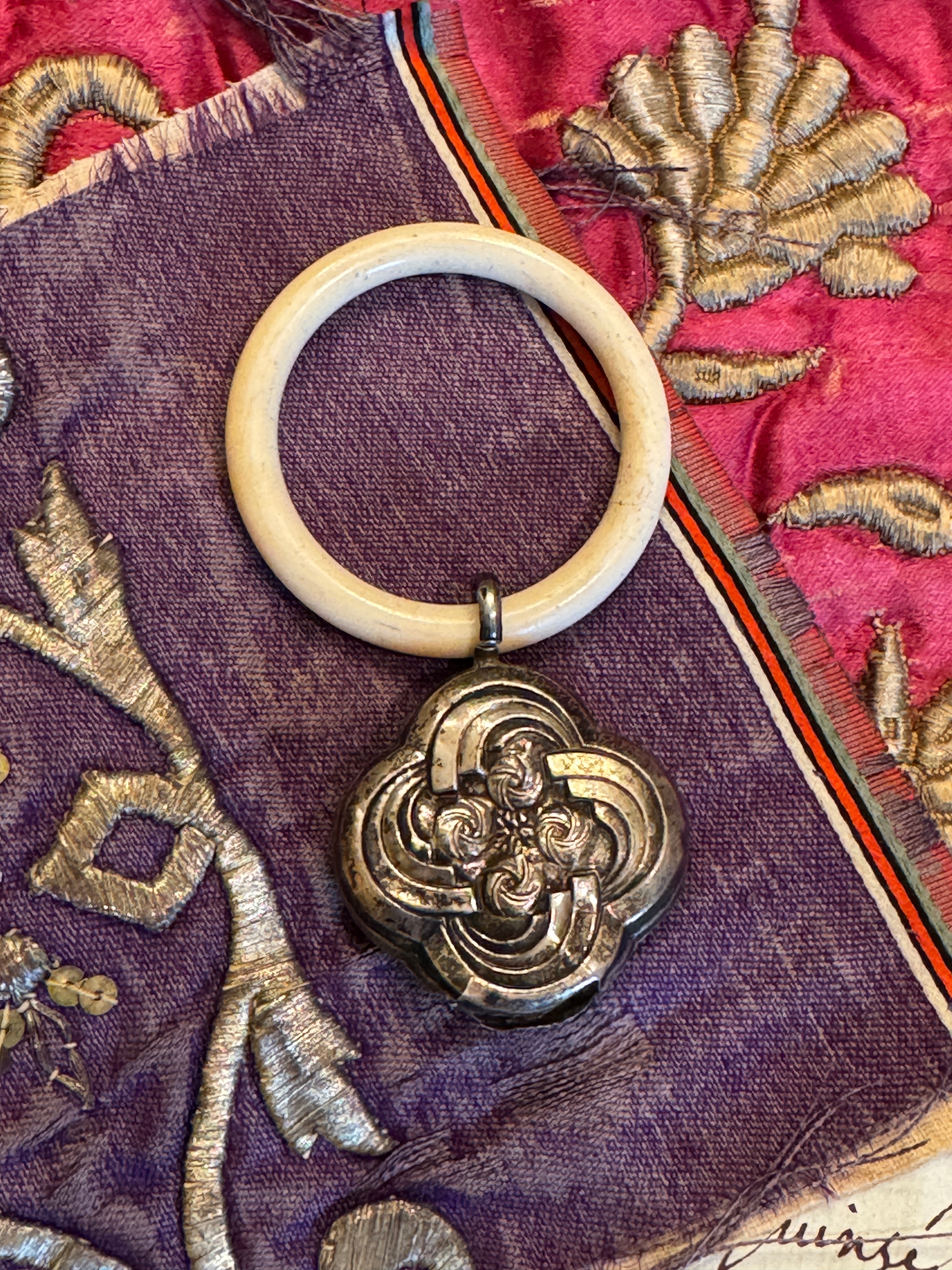 Antique French Baby Rattle