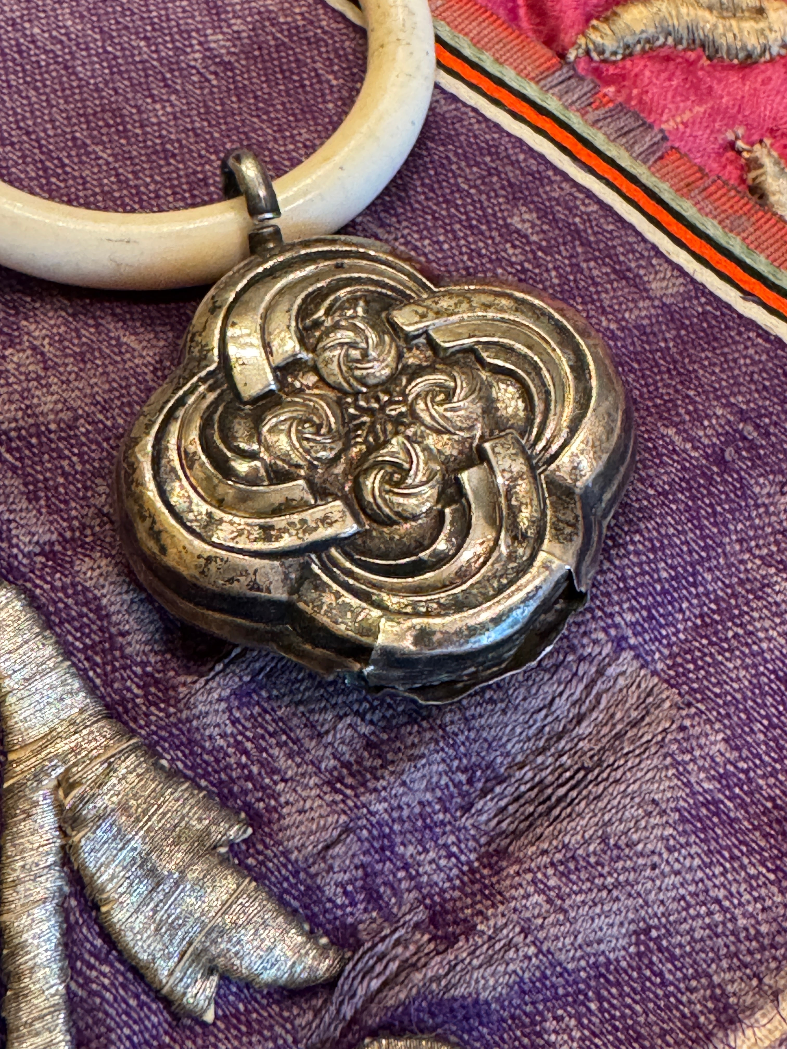 Antique French Baby Rattle