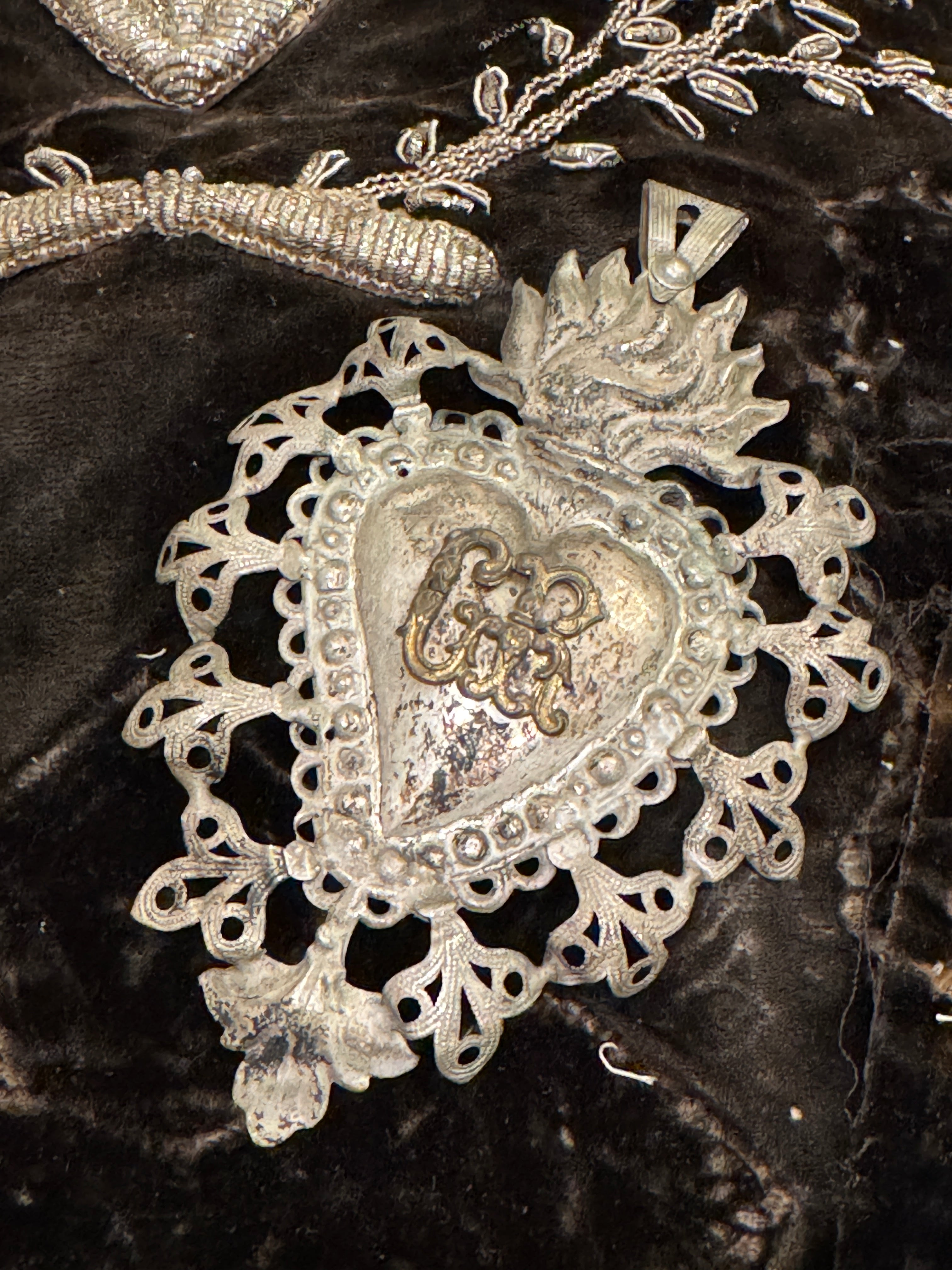 Original Early 1800s Antique Ex Voto