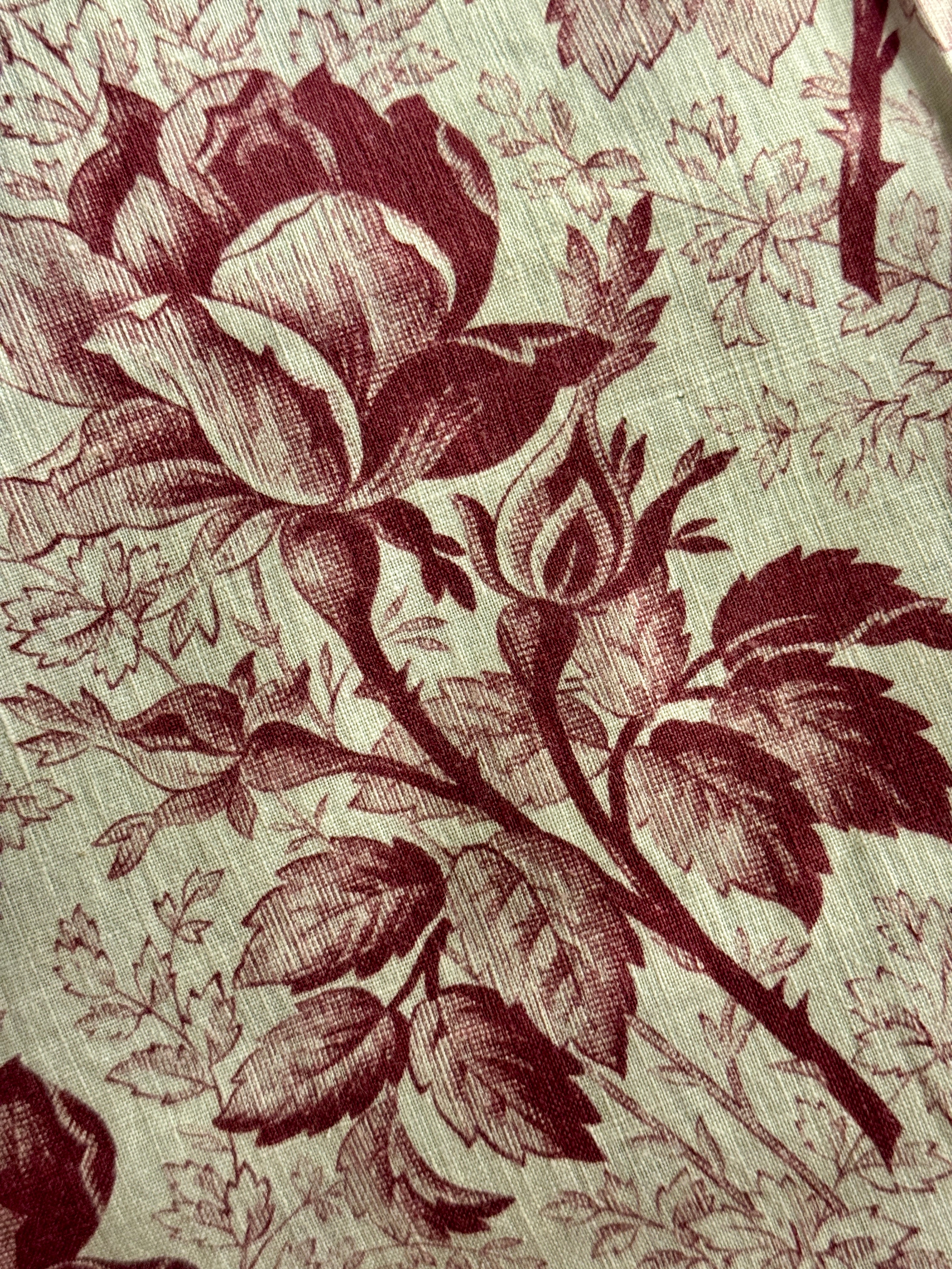 Antique 1800s French Printed Cotton *