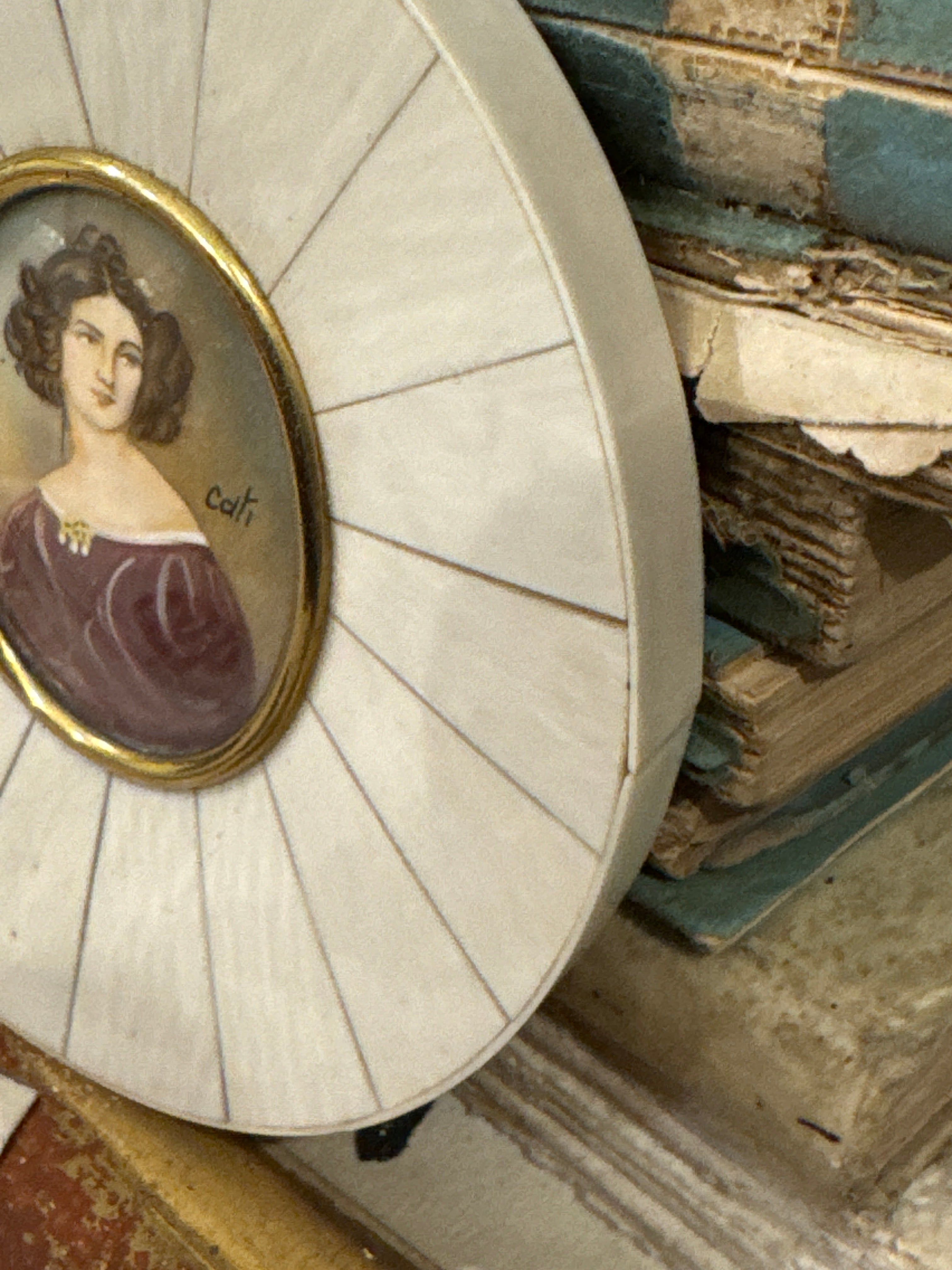 Antique Miniature French Portrait
