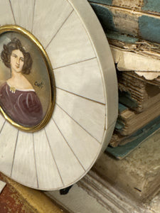 Antique Miniature French Portrait