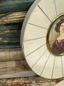 Antique Miniature French Portrait