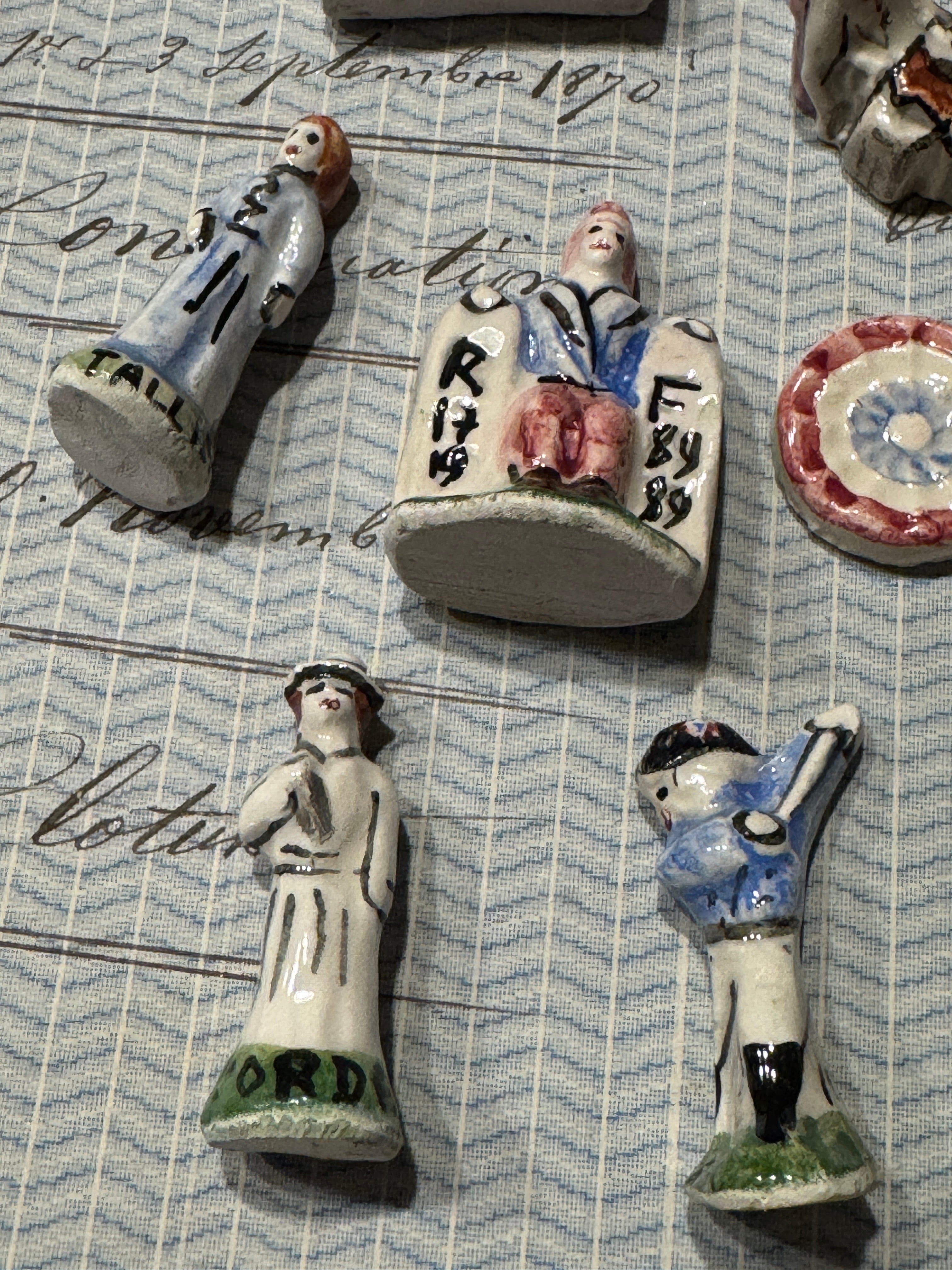 Commemorative Ceramic French Revolution Feve's - Set/10