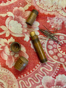 19th Century French Maple Treenware Sewing Cases