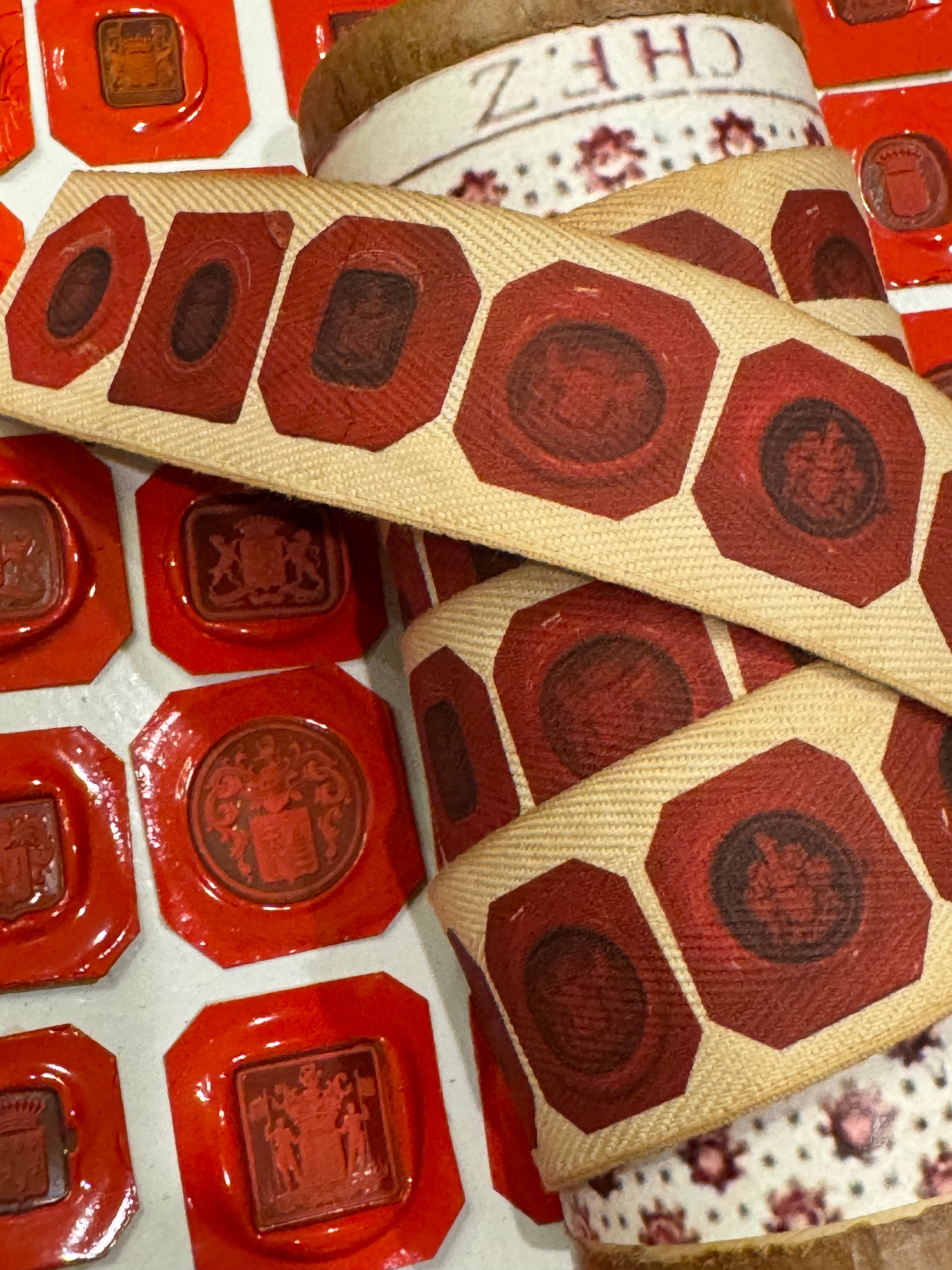 Exclusive Monahan Papers French Seal Ribbon Trim