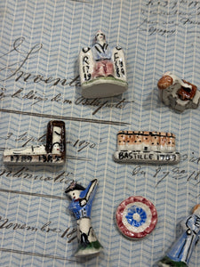 Commemorative Ceramic French Revolution Feve's - Set/7