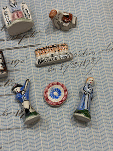 Commemorative Ceramic French Revolution Feve's - Set/7
