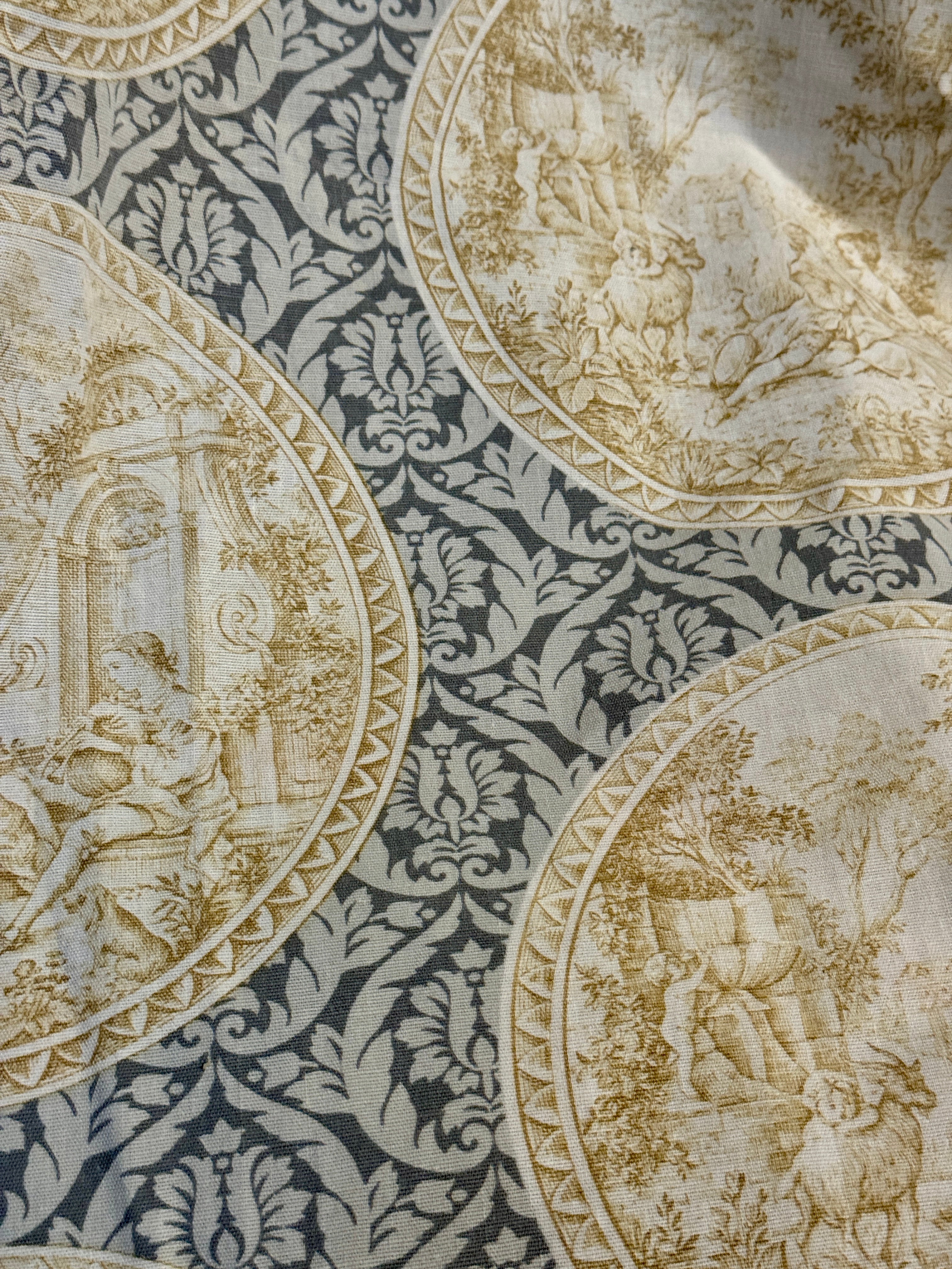 Antique 1800s French Toile *