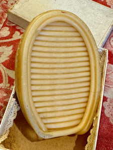 Antique 1800s Beeswax and Paper Relic