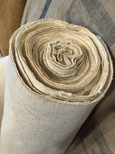19th-Century French Handloomed Linen & Hemp Chanvre *