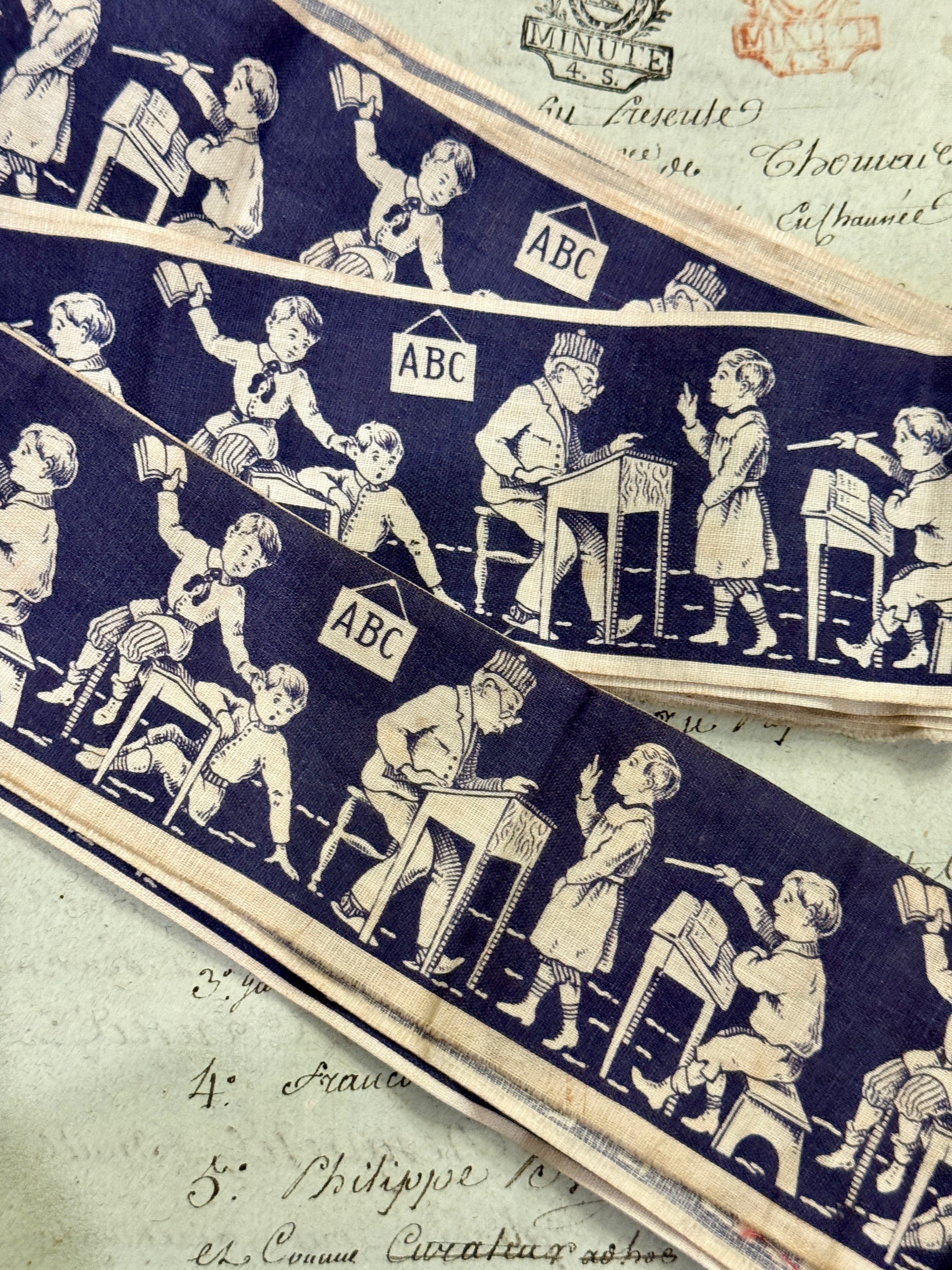 1930s Printed French Cotton Trim *