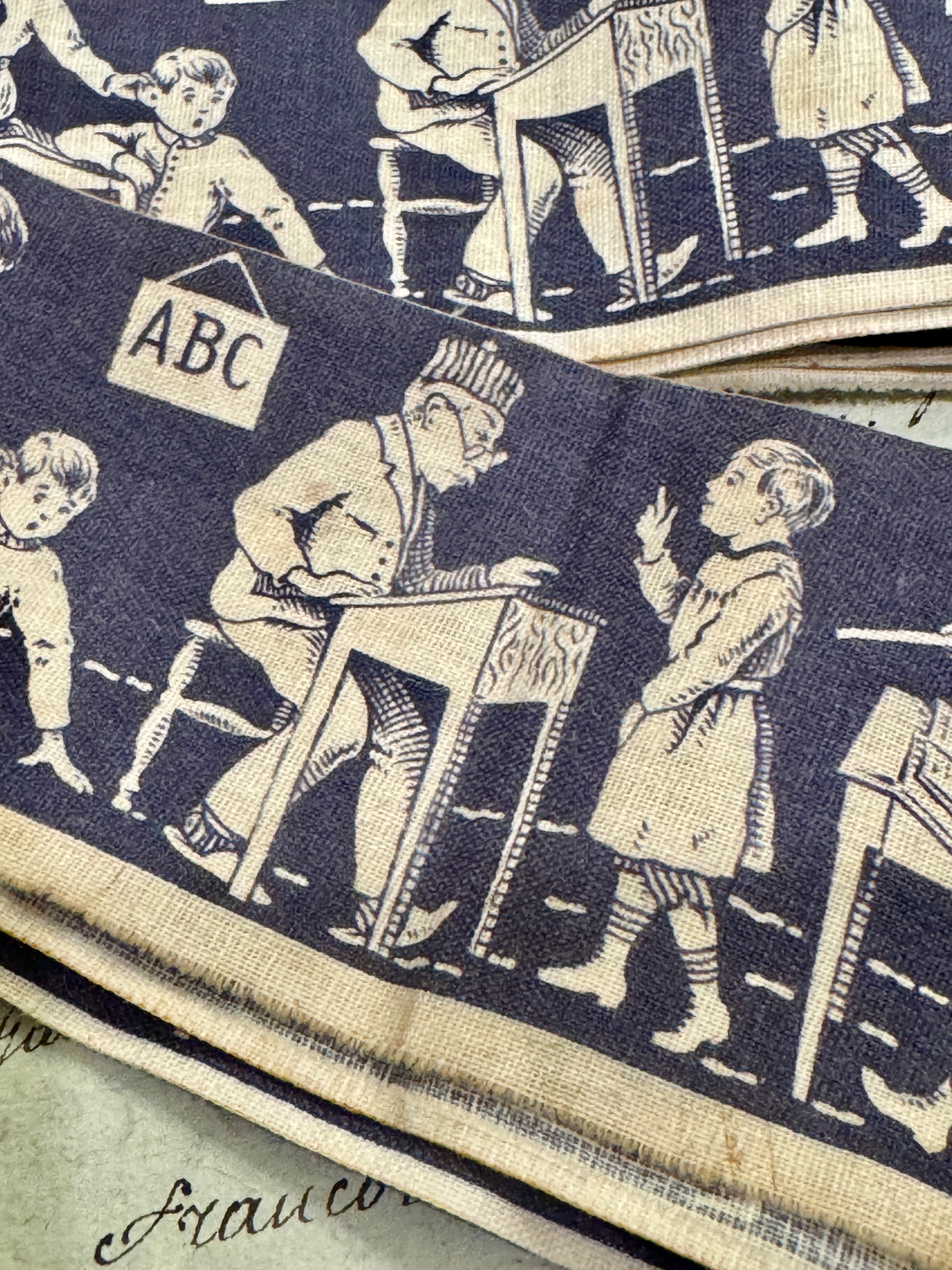 1930s Printed French Cotton Trim *