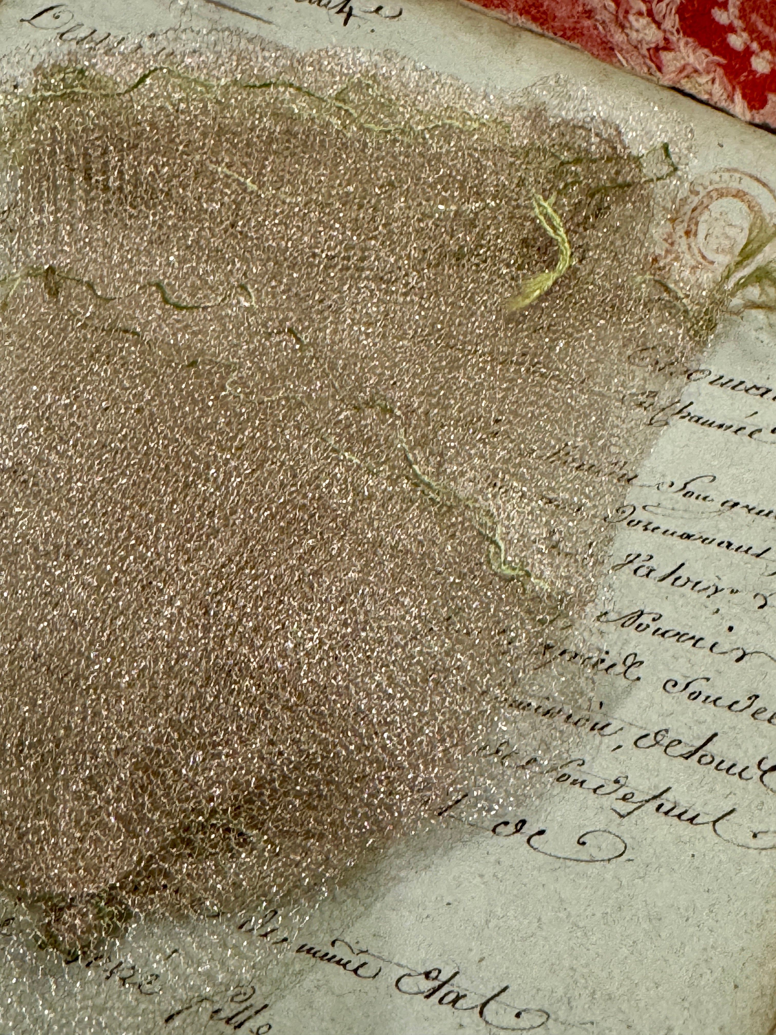 Antique French Circa 1910 Silver Metal Bag Tricotine Lace Metallic bags