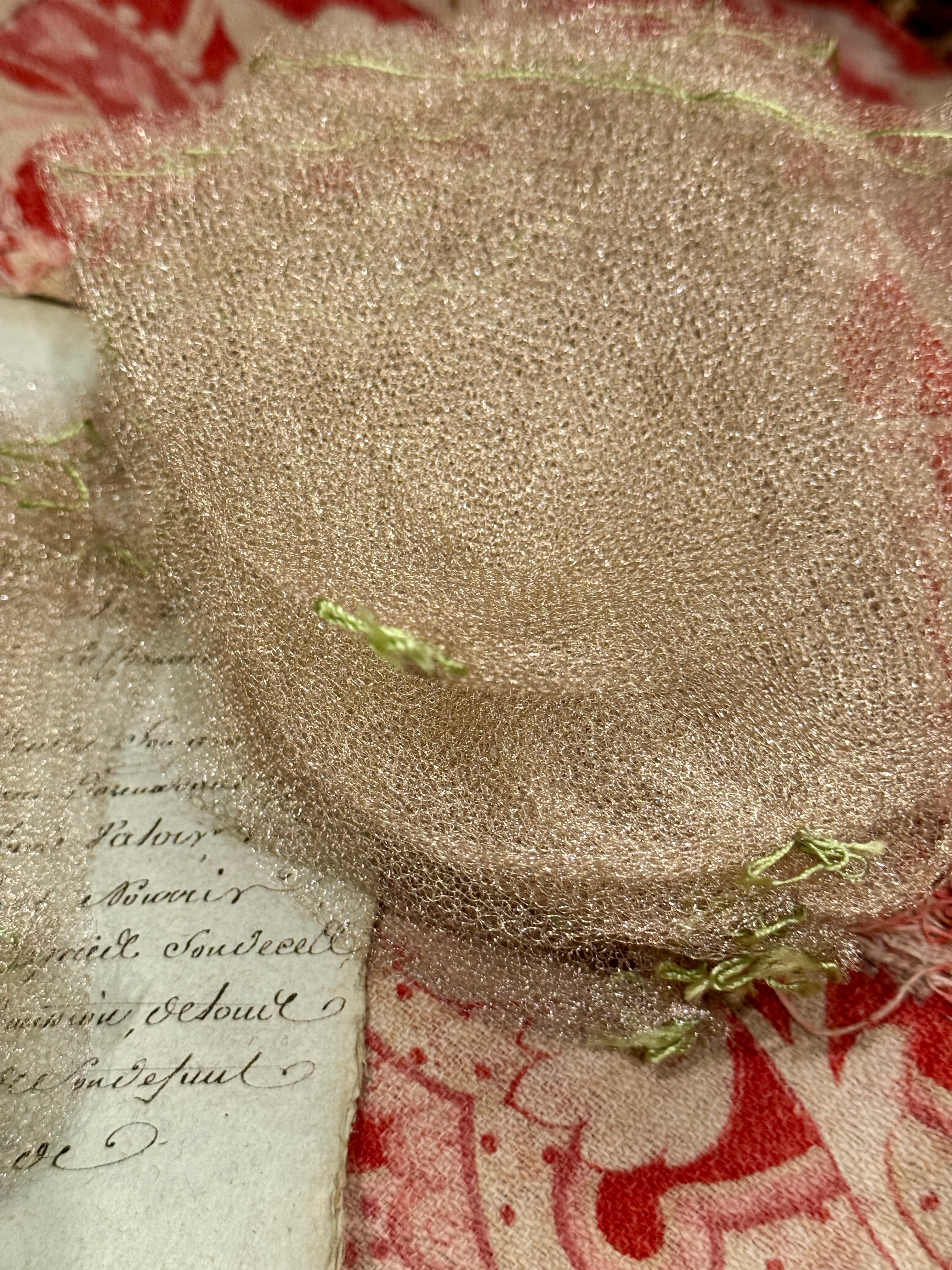 Antique French Circa 1910 Silver Metal Bag Tricotine Lace Metallic bags