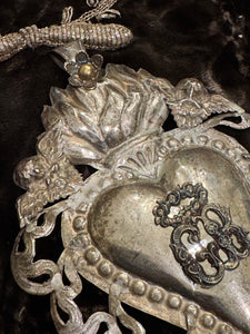 Original Silver Early 1800s Italian Antique Ex Voto