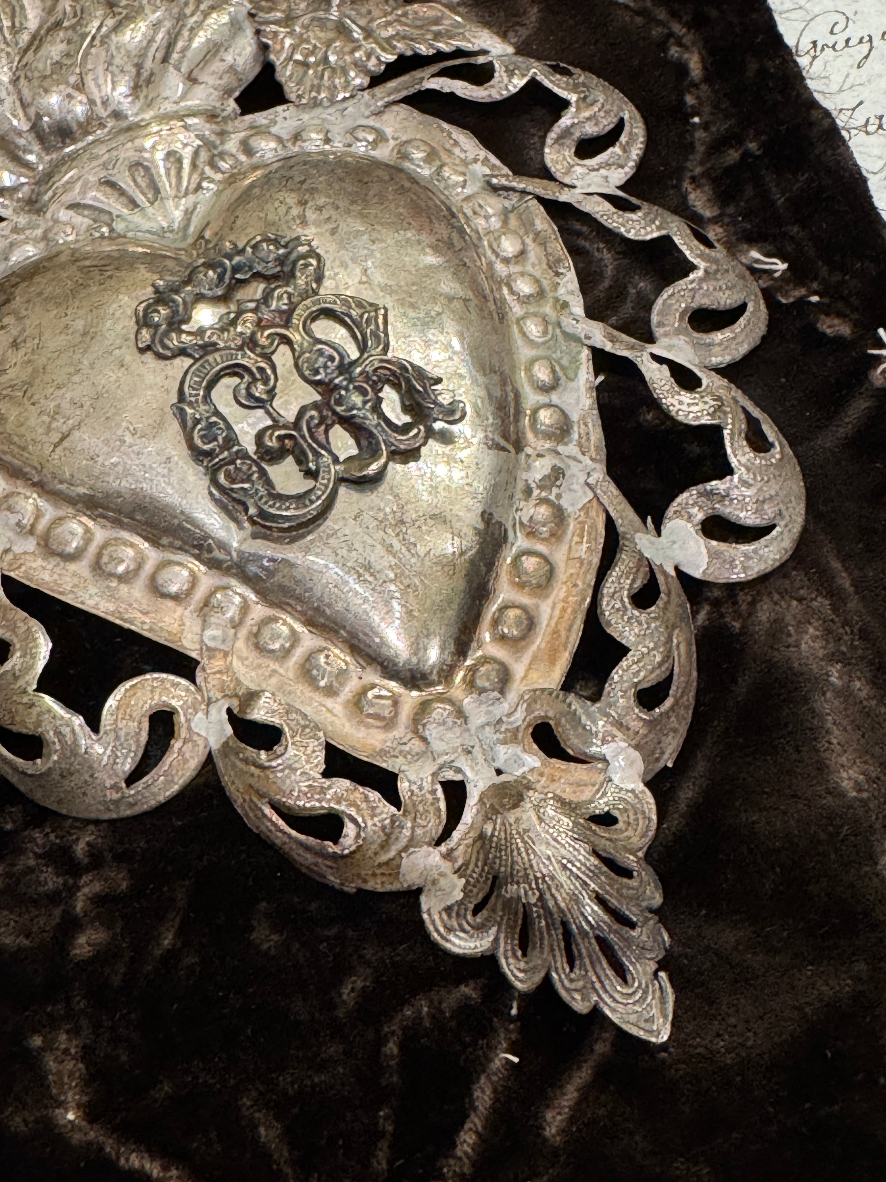 Original Silver Early 1800s Italian Antique Ex Voto