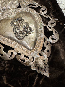 Original Silver Early 1800s Italian Antique Ex Voto