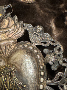 Original 1800s Italian Silver Antique Ex Voto