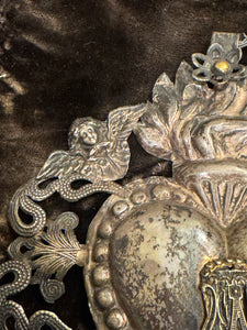 Original 1800s Italian Silver Antique Ex Voto