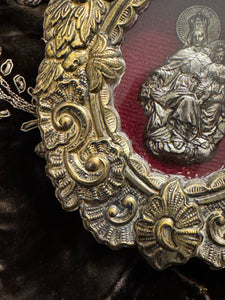 Antique Silvered Baroque Reliquary from Spain