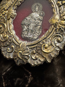 Antique Silvered Baroque Reliquary from Spain